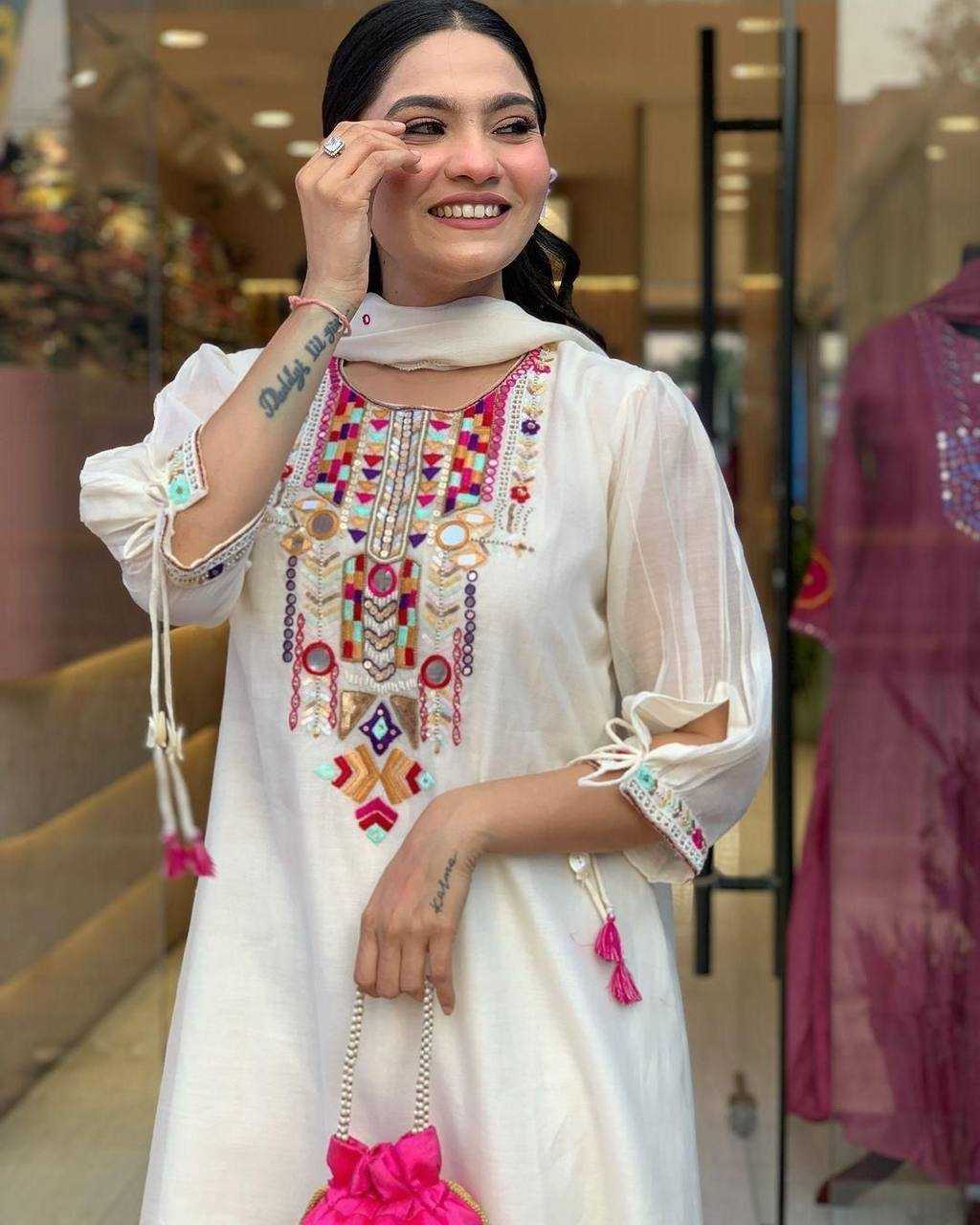 Ynf Chanderi Soft KESH501 jumla Suits & Dresses Wholesale Embroidery Suits Party wear suits Designer Suits Manufacturer