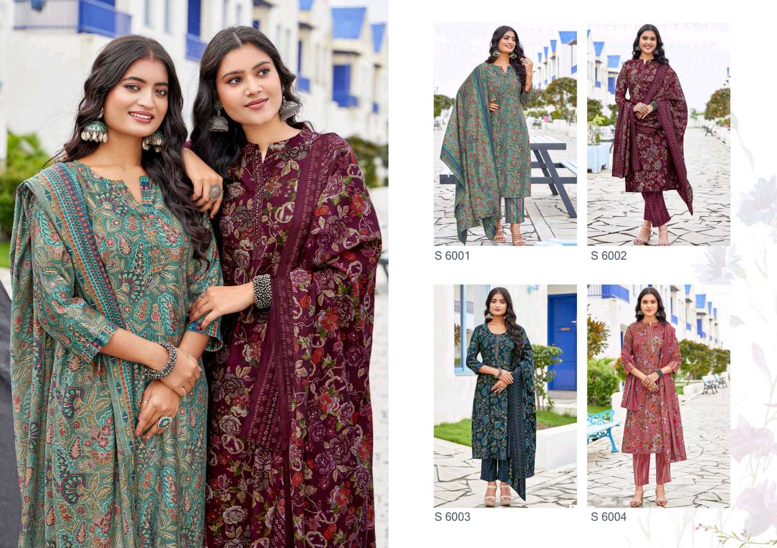 Ynf Chanderi Soft RIN190 SUBHASH-RAKSHITA Setwise Collections Wholesale Dresses & Suits Catalogs Manufacturer