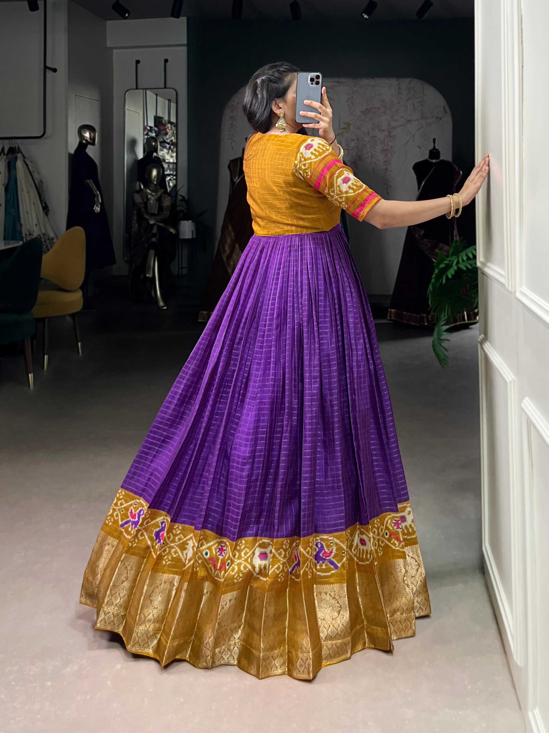 Ynf Chex Silk KESH134 5028 Gowns Wedding Collections Festive Collections Wholesale Printed Gowns Designer Gowns Indo-Western Gown With Jacket Manufacturer