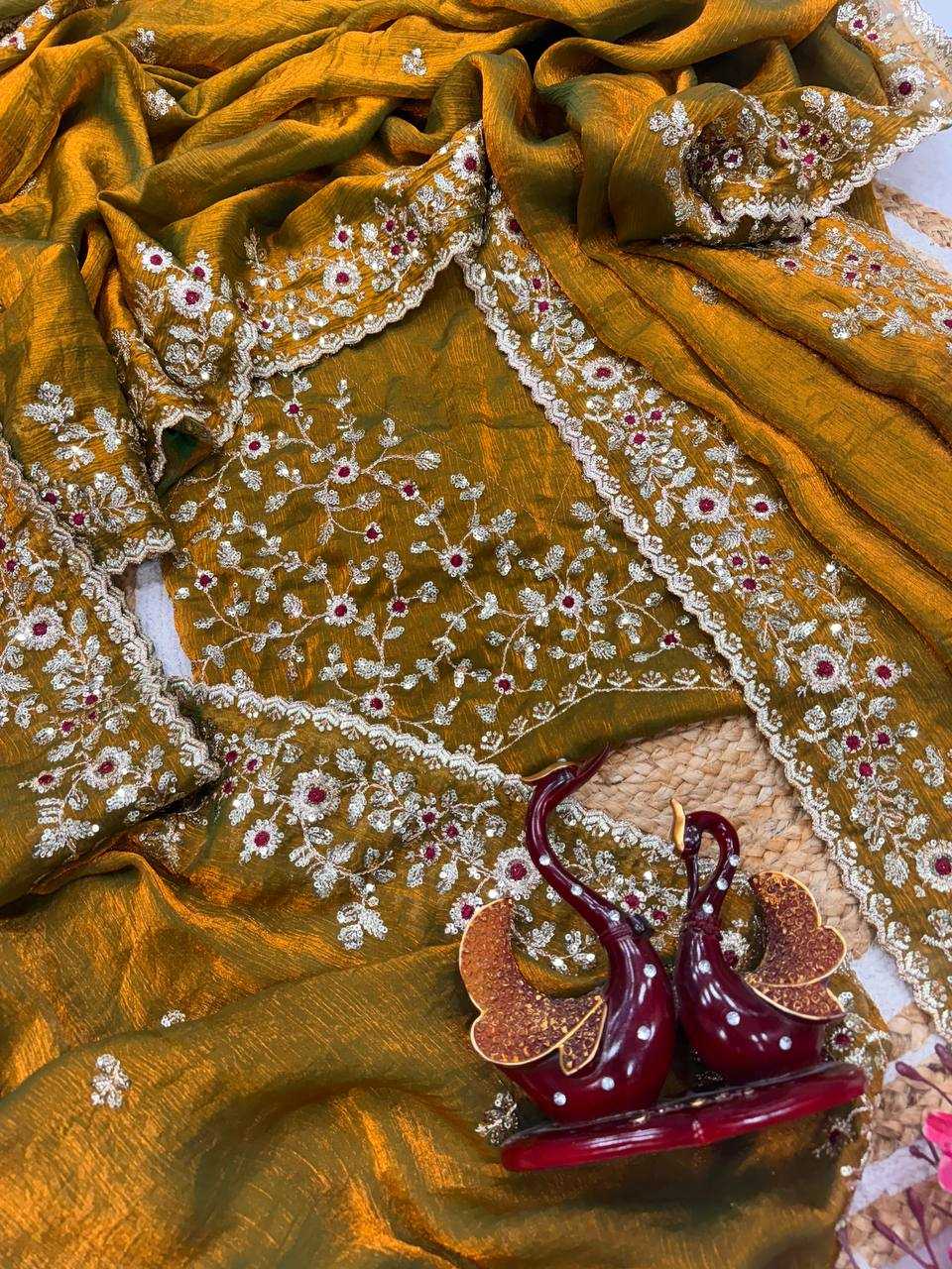 Ynf Chiffon KESH151 5461 Sarees Wholesale Designer Sarees Party Wear Sarees Embroidered Sarees Manufacturer