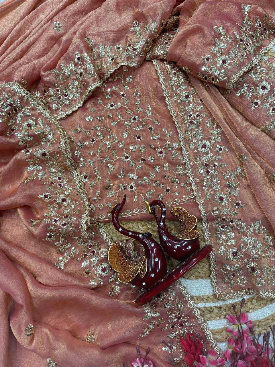 Ynf Chiffon KESH151 5461 Sarees Wholesale Designer Sarees Party Wear Sarees Embroidered Sarees Manufacturer