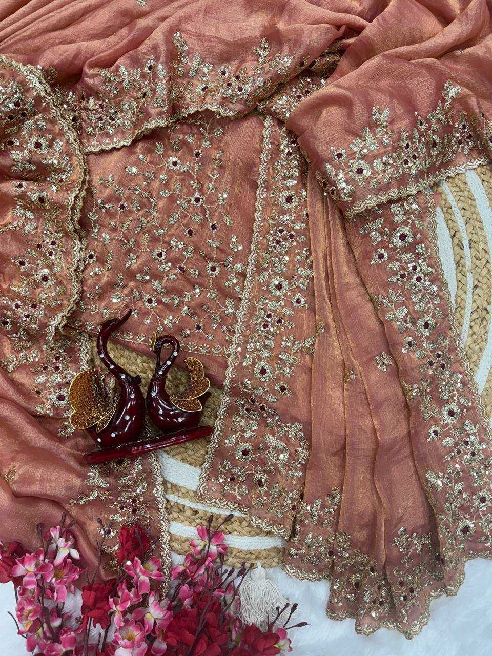 Ynf Chiffon KESH151 5461 Sarees Wholesale Designer Sarees Party Wear Sarees Embroidered Sarees Manufacturer