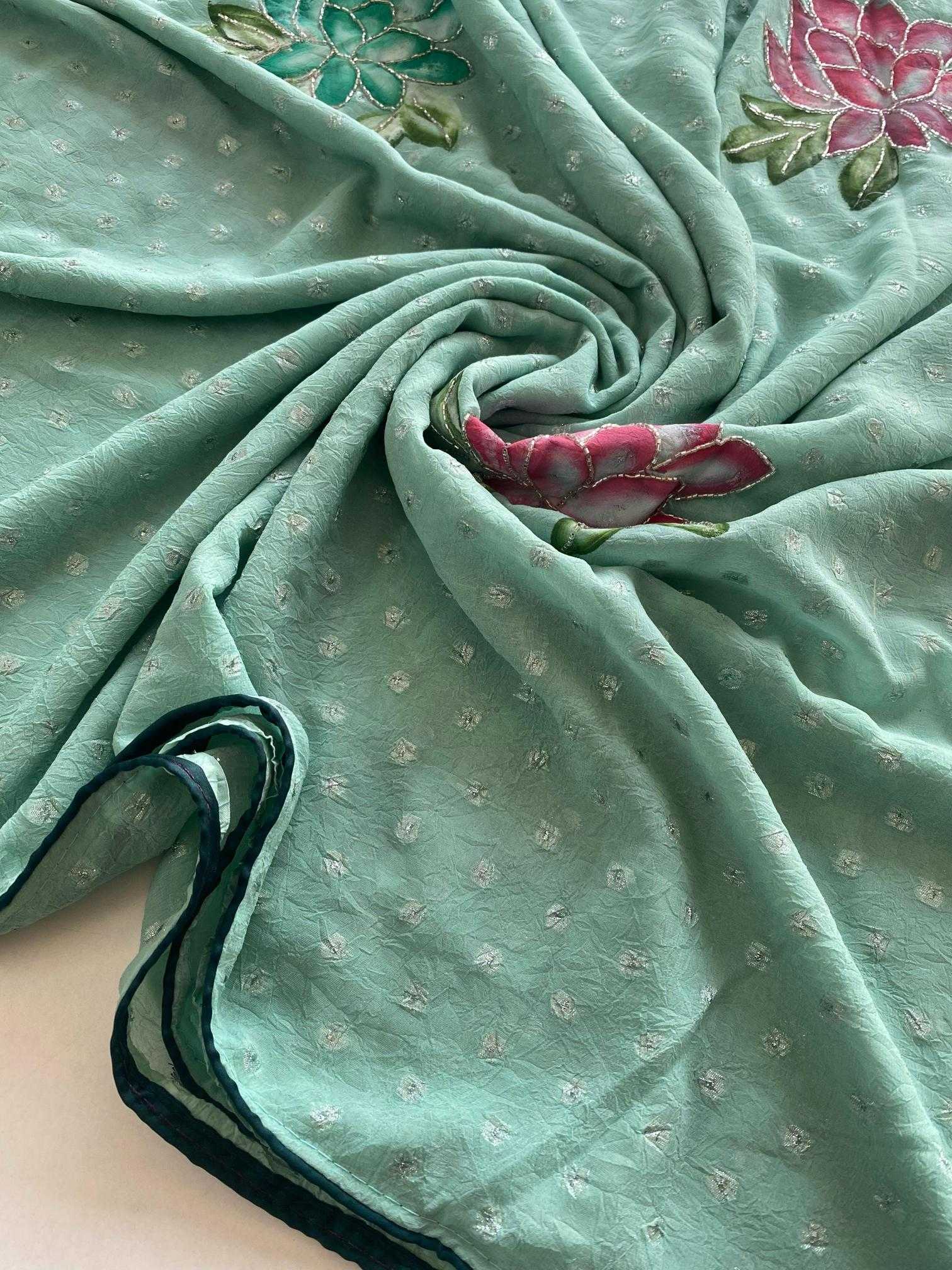 Ynf Chiffon KESH249 Mohini Sarees Wholesale Chiffon Sarees Hand Work Sarees Butta Sarees Manufacturer