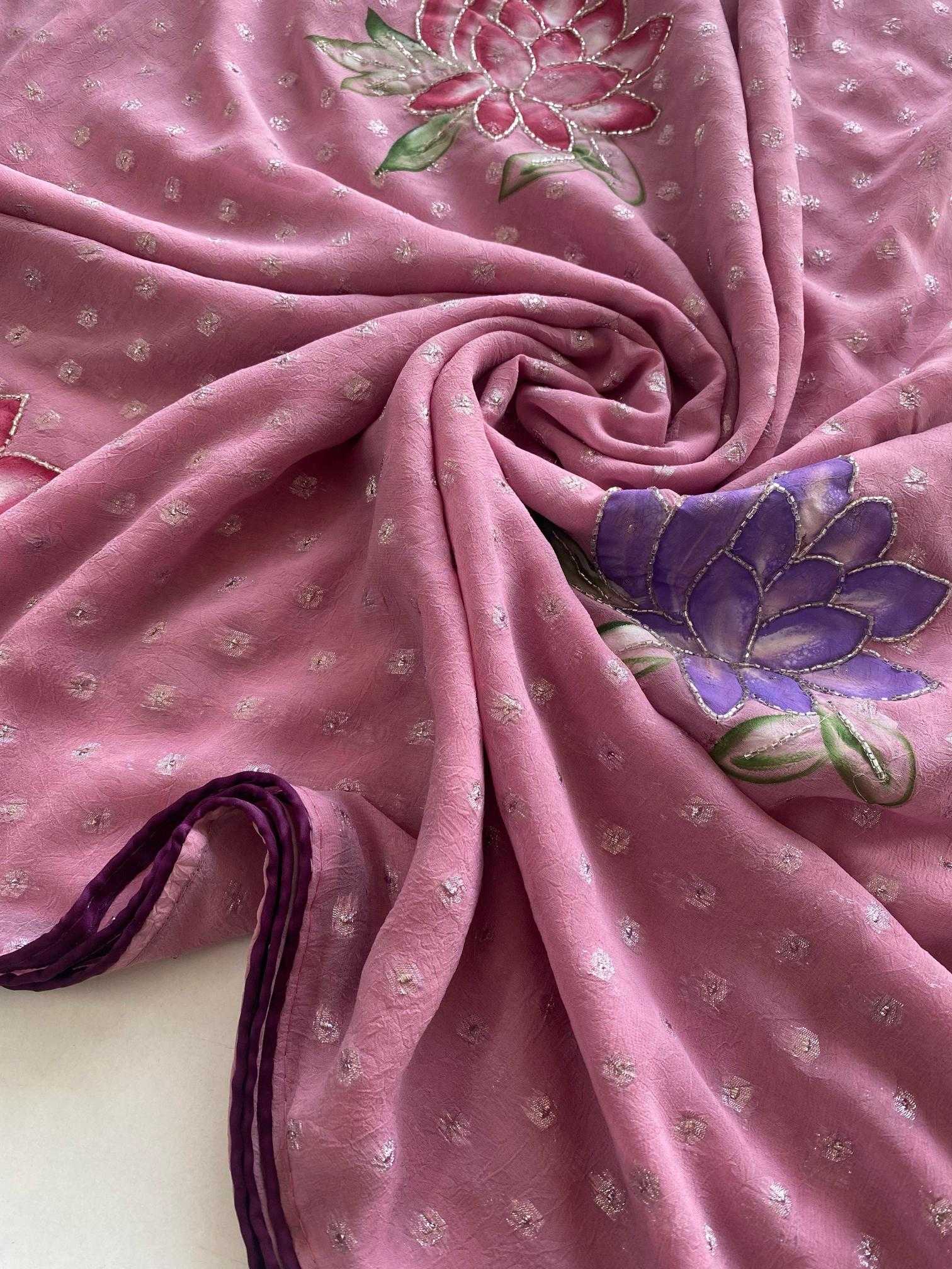 Ynf Chiffon KESH249 Mohini Sarees Wholesale Chiffon Sarees Hand Work Sarees Butta Sarees Manufacturer