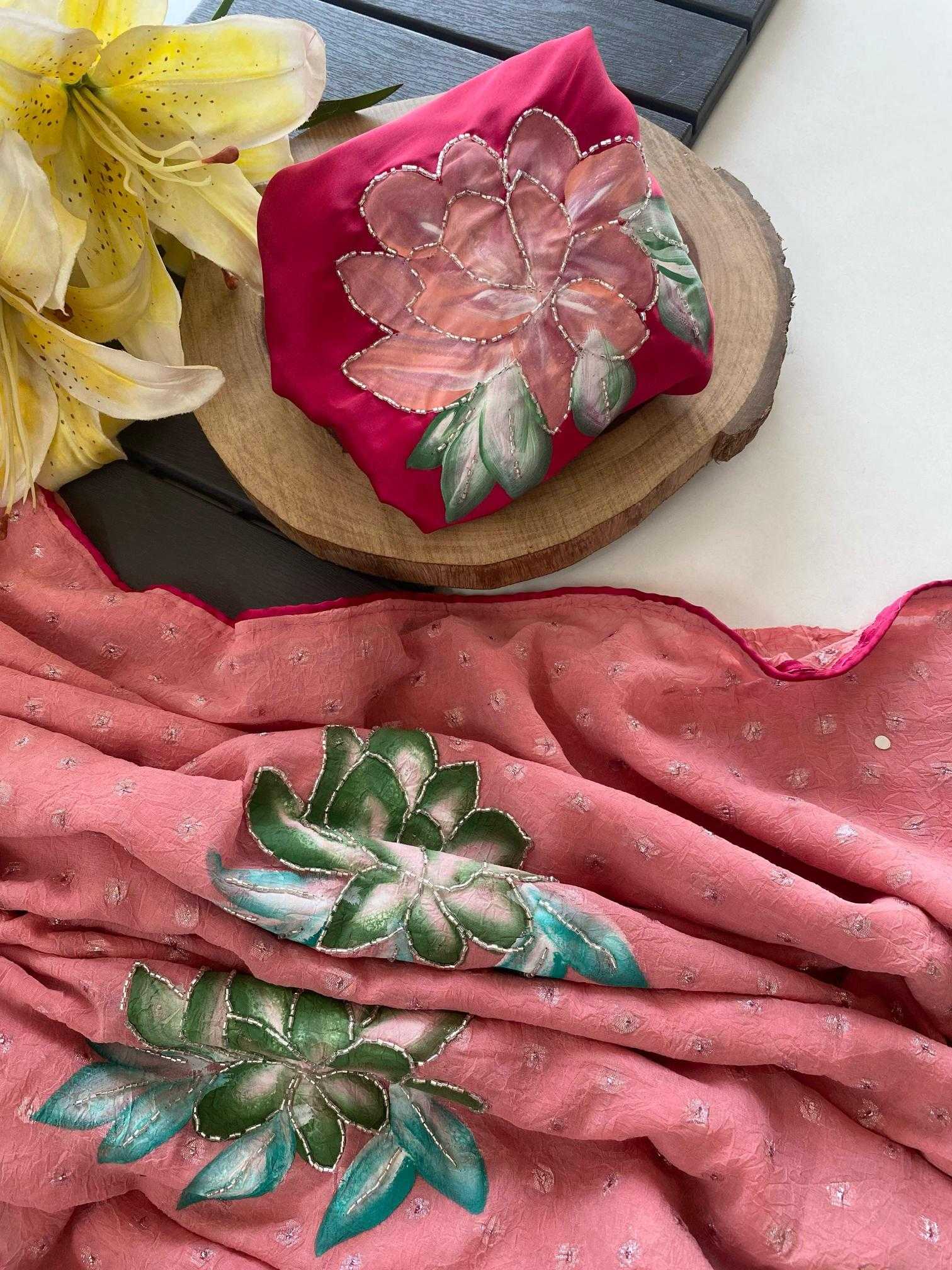 Ynf Chiffon KESH249 Mohini Sarees Wholesale Chiffon Sarees Hand Work Sarees Butta Sarees Manufacturer