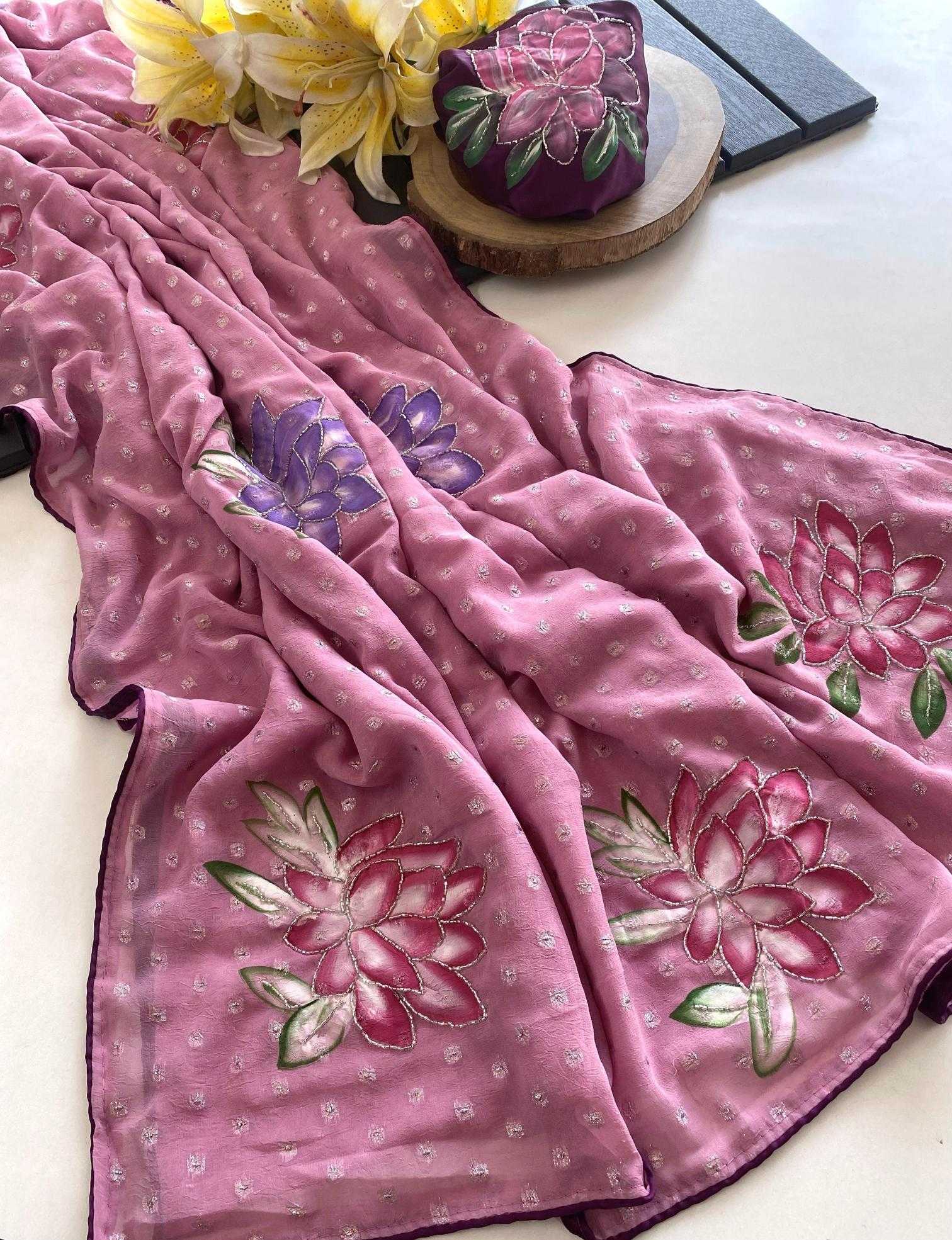 Ynf Chiffon KESH249 Mohini Sarees Wholesale Chiffon Sarees Hand Work Sarees Butta Sarees Manufacturer