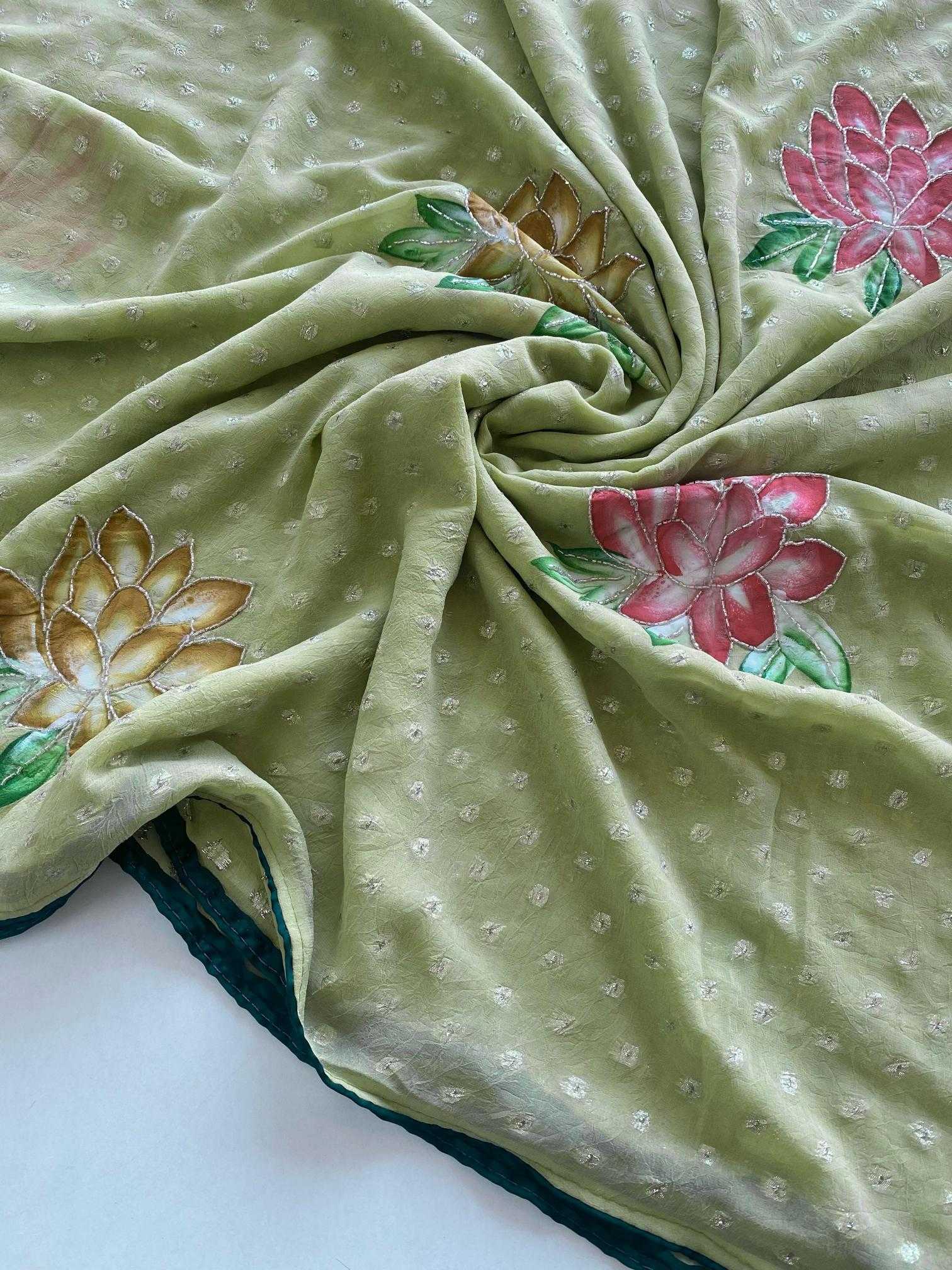 Ynf Chiffon KESH249 Mohini Sarees Wholesale Chiffon Sarees Hand Work Sarees Butta Sarees Manufacturer