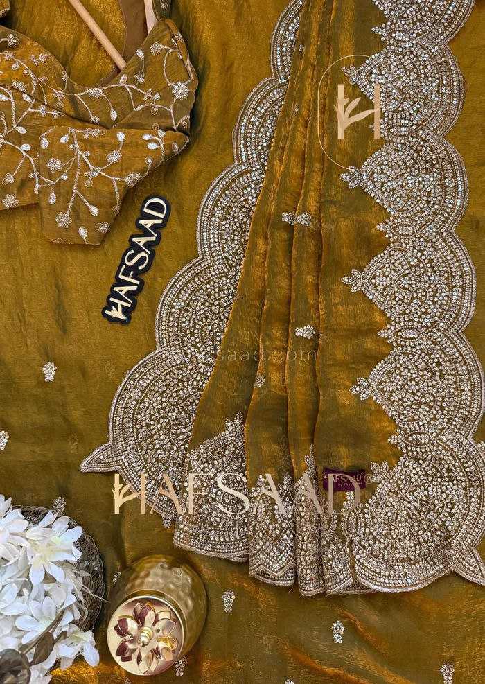 Ynf Chiffon KESH486 920 Sarees Wedding Collections Festive Collections Wholesale Chiffon Sarees Sequins Work Saree Sarees With Blouse Manufacturer