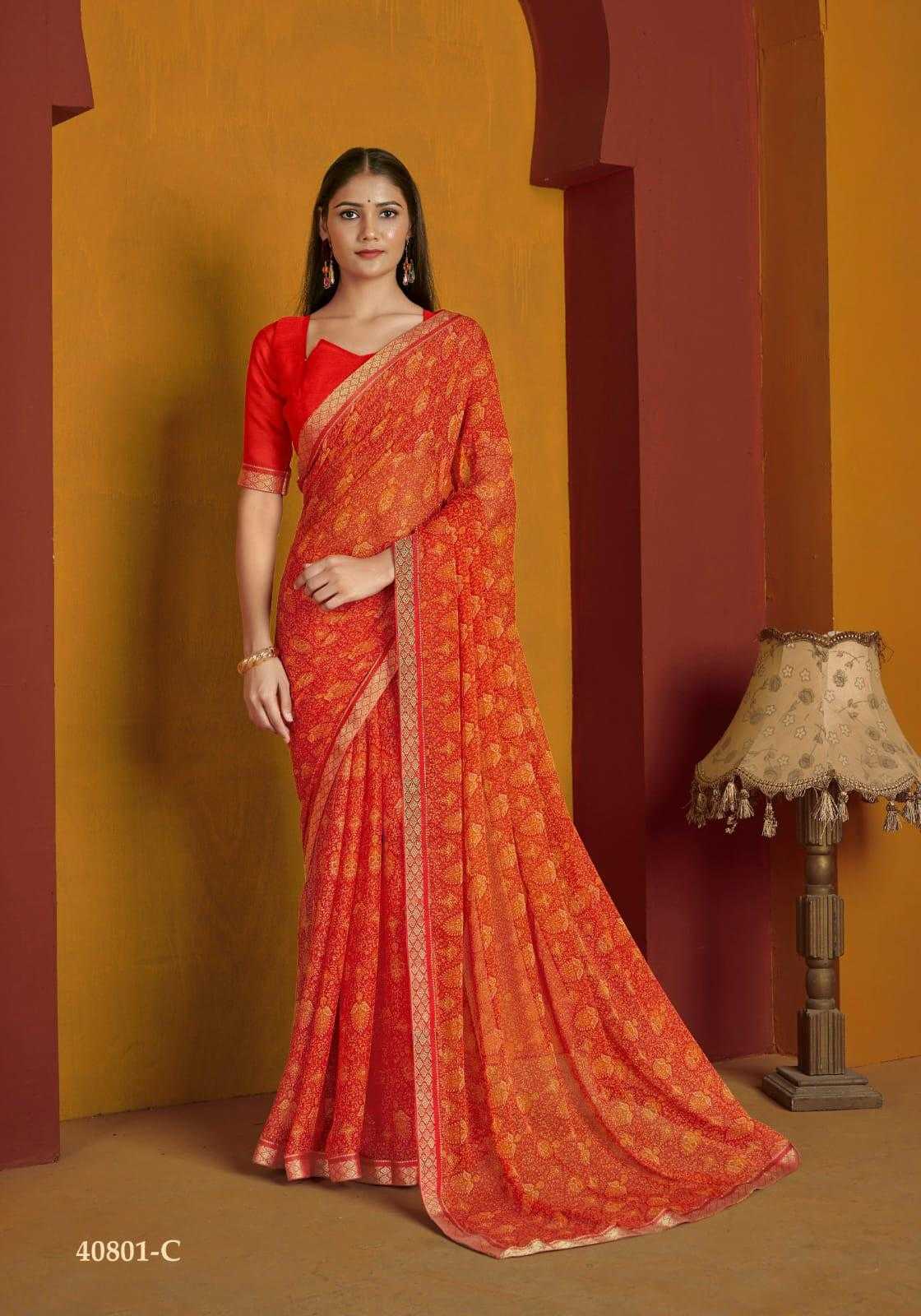 Ynf Chiffon KESH522 128 Sarees Wholesale Chiffon Sarees Manufacturer