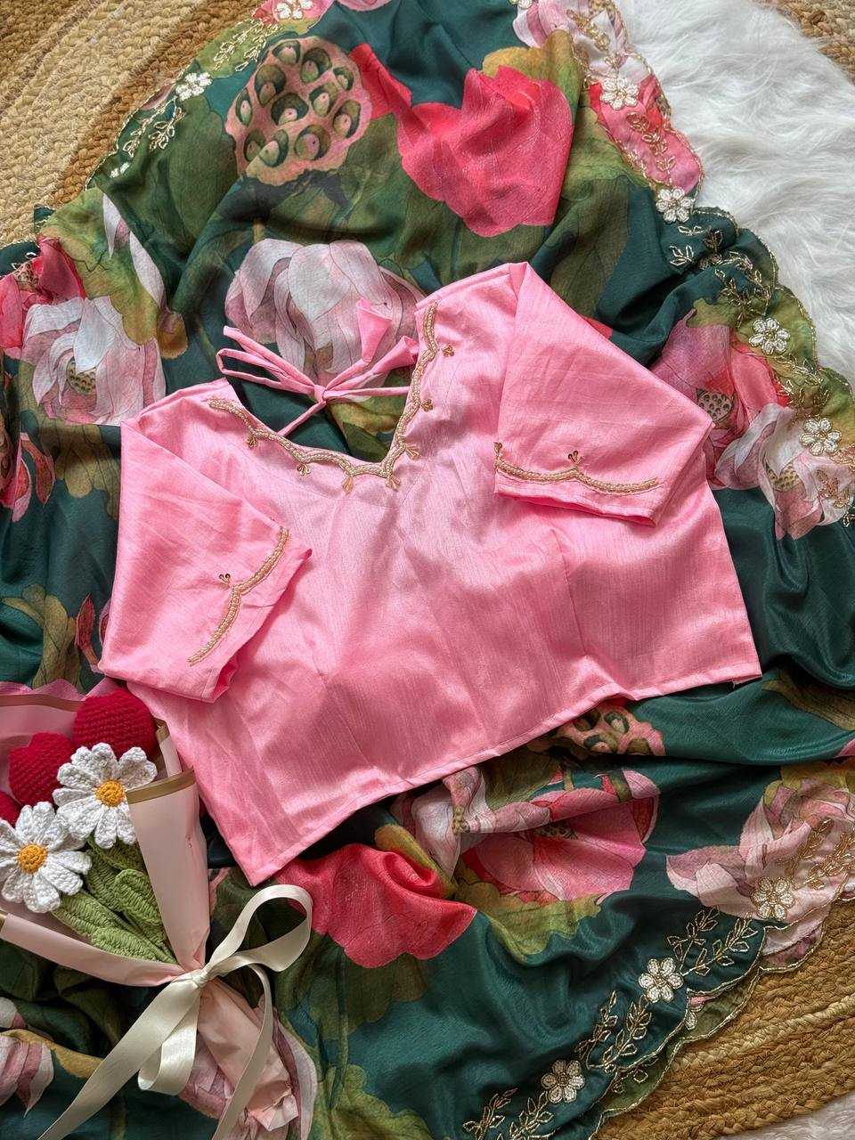 Ynf Chiffon RIN105 MANJU Sarees Wholesale Hand Work Sarees Manufacturer