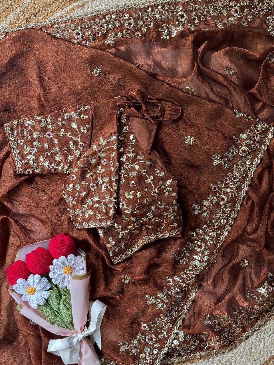 Ynf Chiffon RIN105 MISTY Sarees Wedding Collections Festive Collections Wholesale Chiffon Sarees Embroidered Sarees Sarees With Blouse Manufacturer