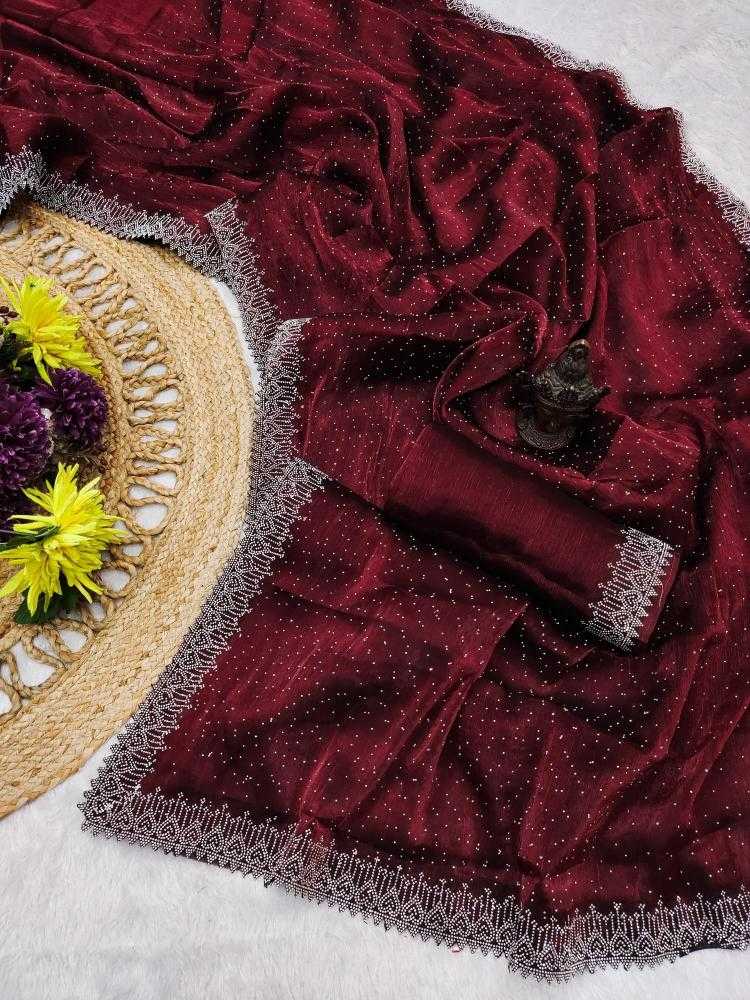 Ynf Chiffon RIN118 PREMIUM Sarees Wholesale Designer Sarees Chiffon Sarees Swarovski Sarees Manufacturer