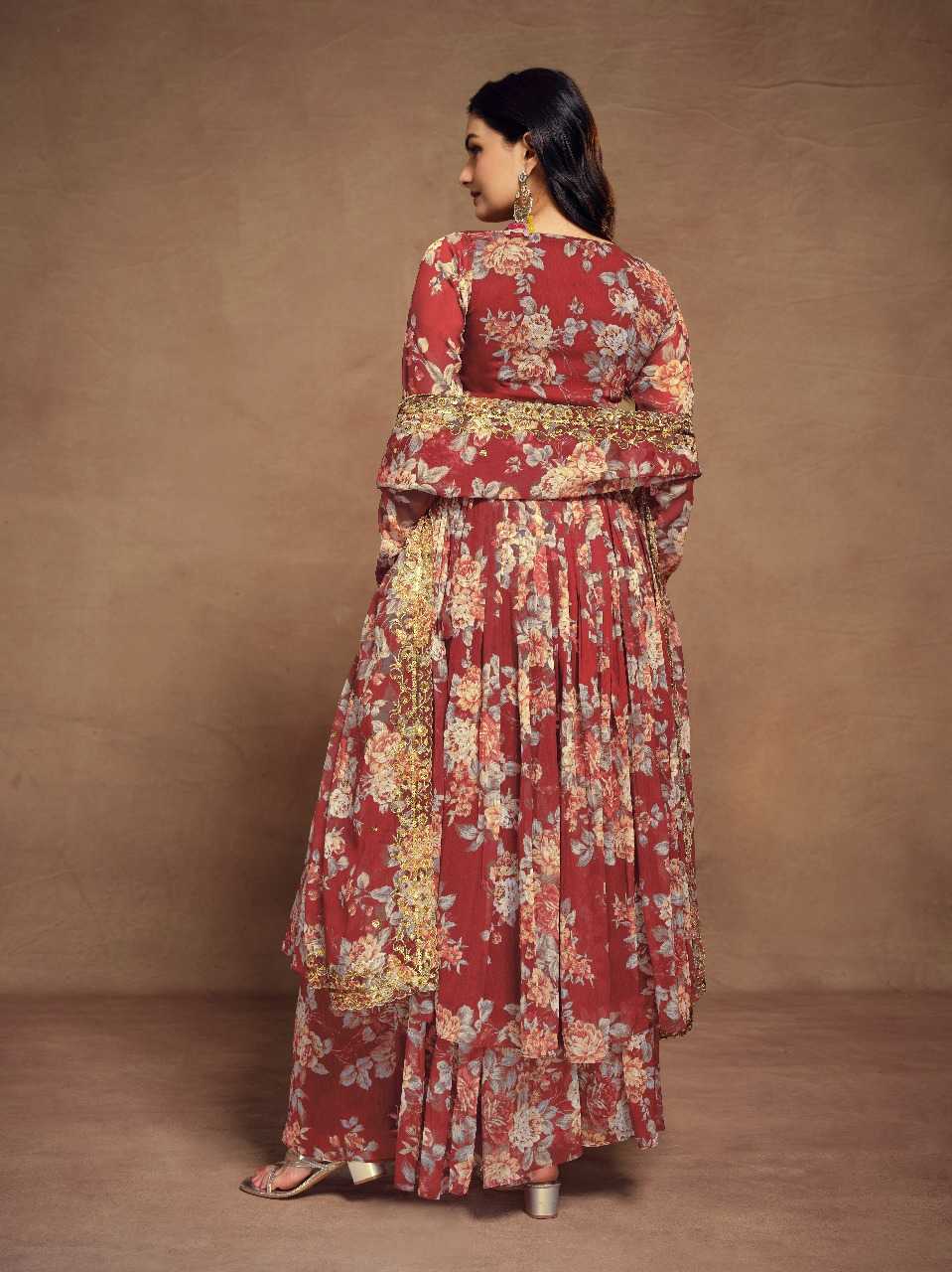 Ynf Chiffon RIN197 4953 Suits & Dresses Wholesale Party wear suits Wedding Suits Designer Suits Manufacturer