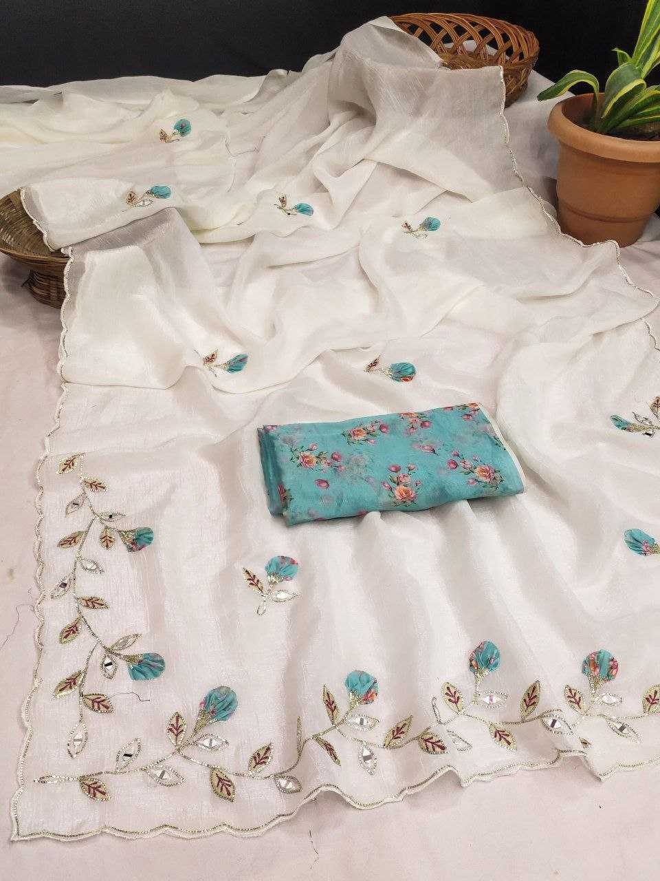 Ynf Chiffon RIN216 Mansi Sarees Wedding Collections Festive Collections Wholesale Designer Sarees Chiffon Sarees Hand Work Sarees Manufacturer