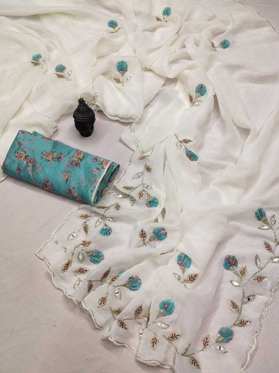 Ynf Chiffon RIN216 Mansi Sarees Wedding Collections Festive Collections Wholesale Designer Sarees Chiffon Sarees Hand Work Sarees Manufacturer