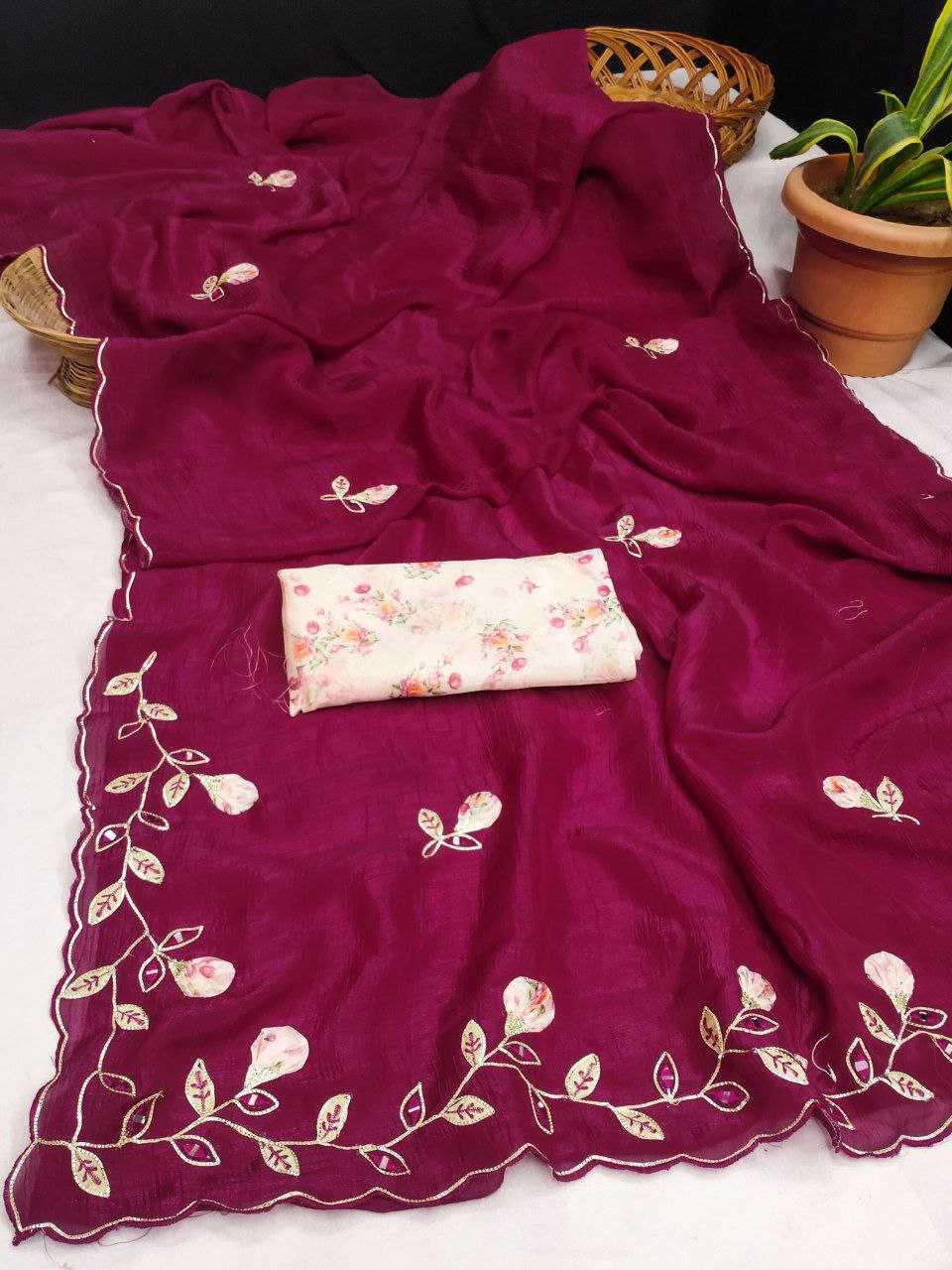 Ynf Chiffon RIN216 Mansi Sarees Wedding Collections Festive Collections Wholesale Designer Sarees Chiffon Sarees Hand Work Sarees Manufacturer