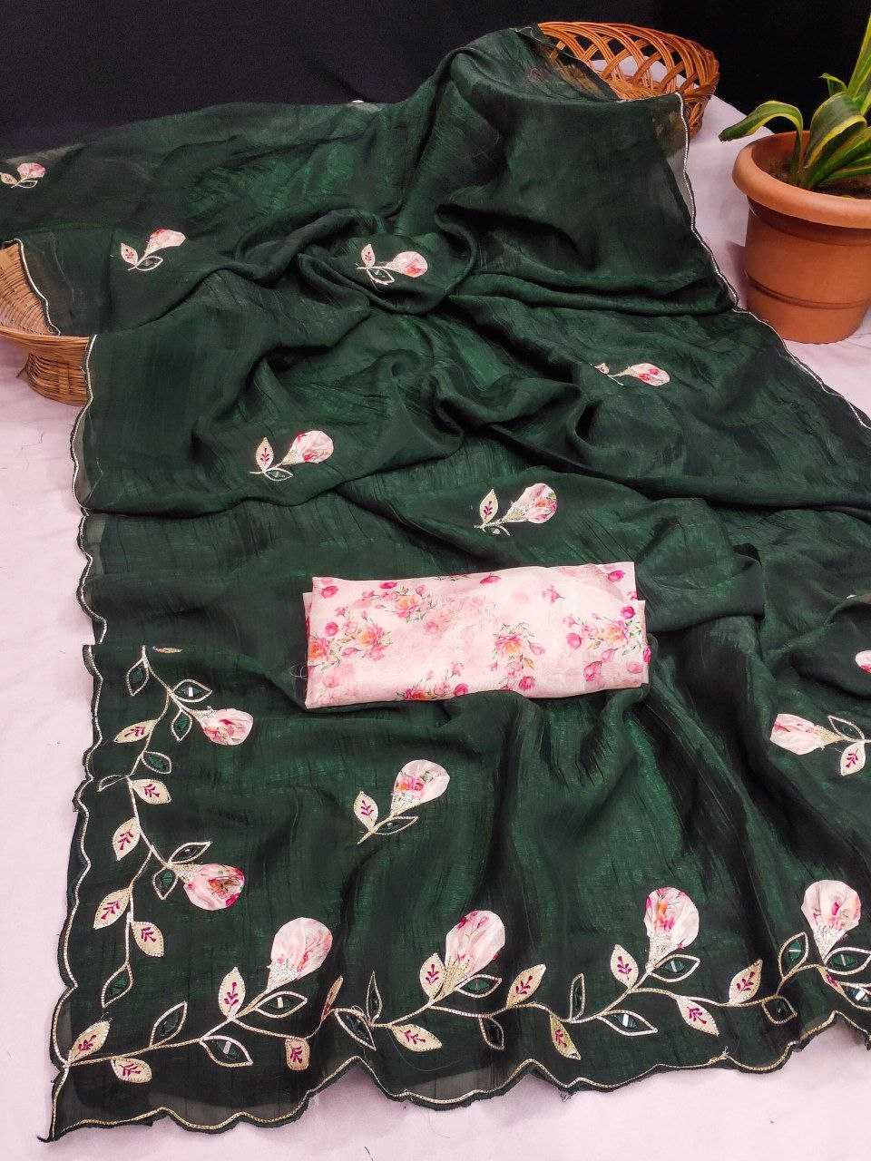 Ynf Chiffon RIN216 Mansi Sarees Wedding Collections Festive Collections Wholesale Designer Sarees Chiffon Sarees Hand Work Sarees Manufacturer