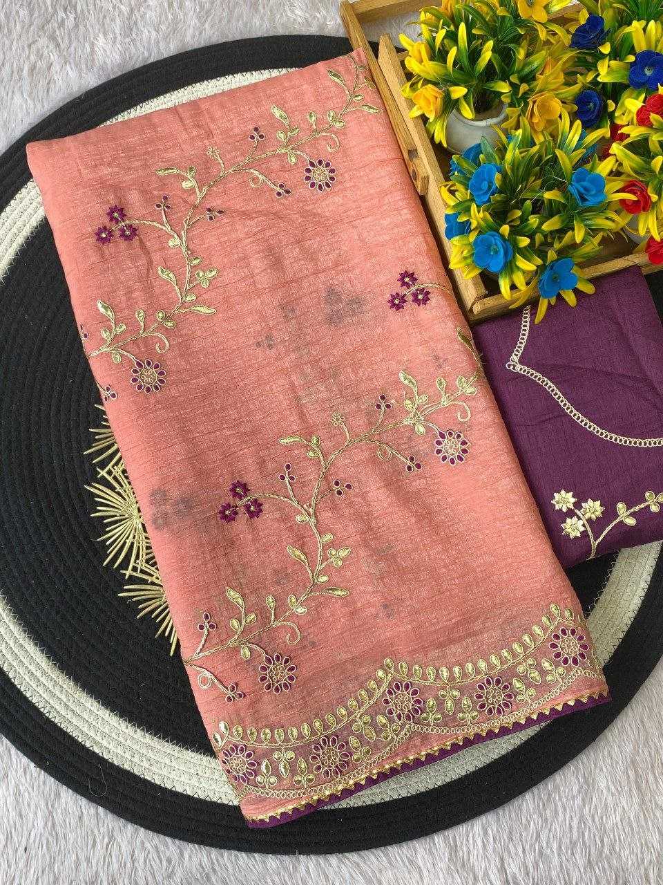 Ynf Chiffon RIN216 Priti Sarees Wedding Collections Festive Collections Wholesale Chiffon Sarees Embroidered Sarees Sarees With Blouse Manufacturer