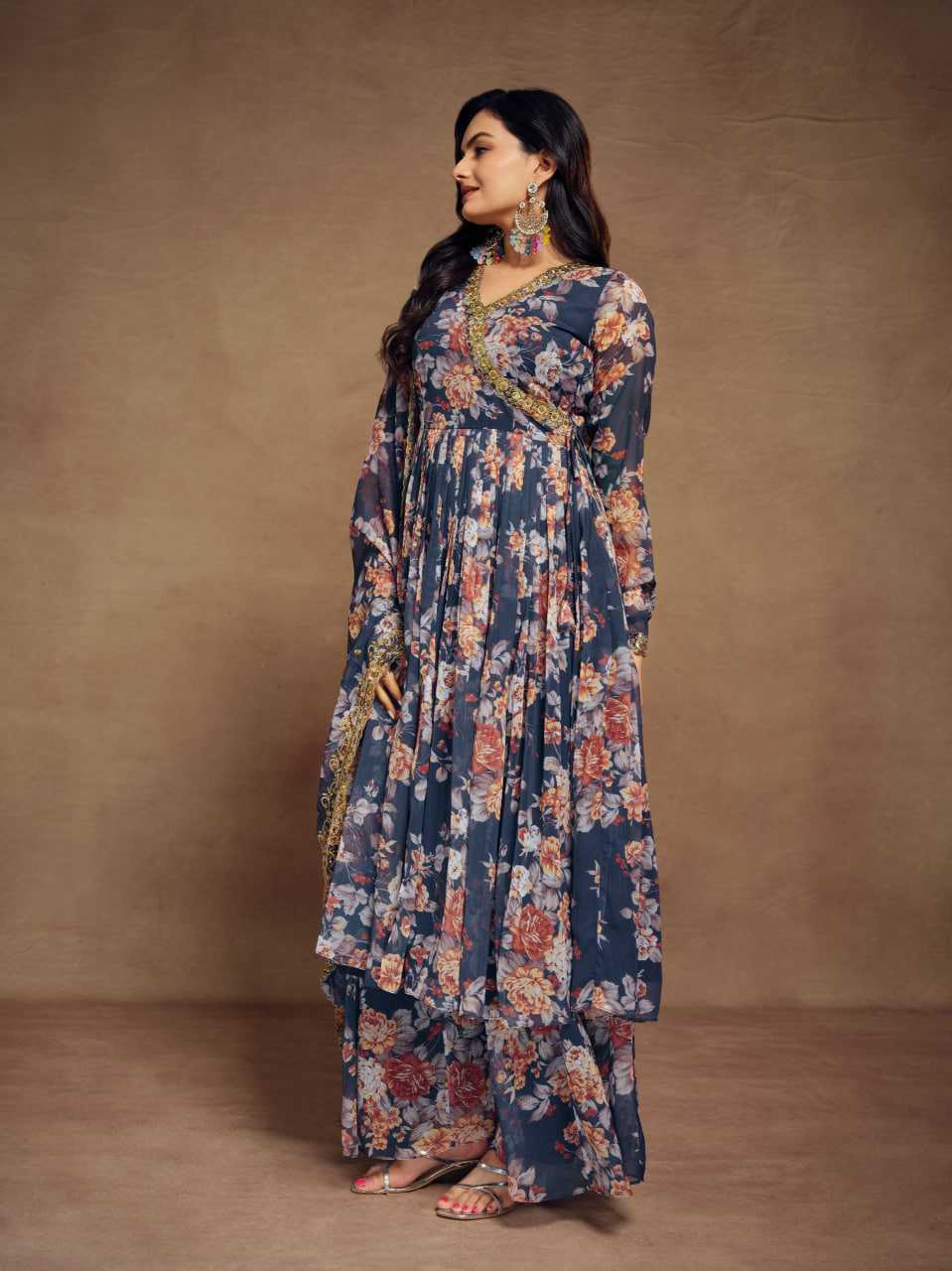 Ynf Chiffon RIN228 296 Suits & Dresses Wedding Collections Festive Collections Wholesale Printed Suits Palazzo Suit Embroidered Suits Manufacturer