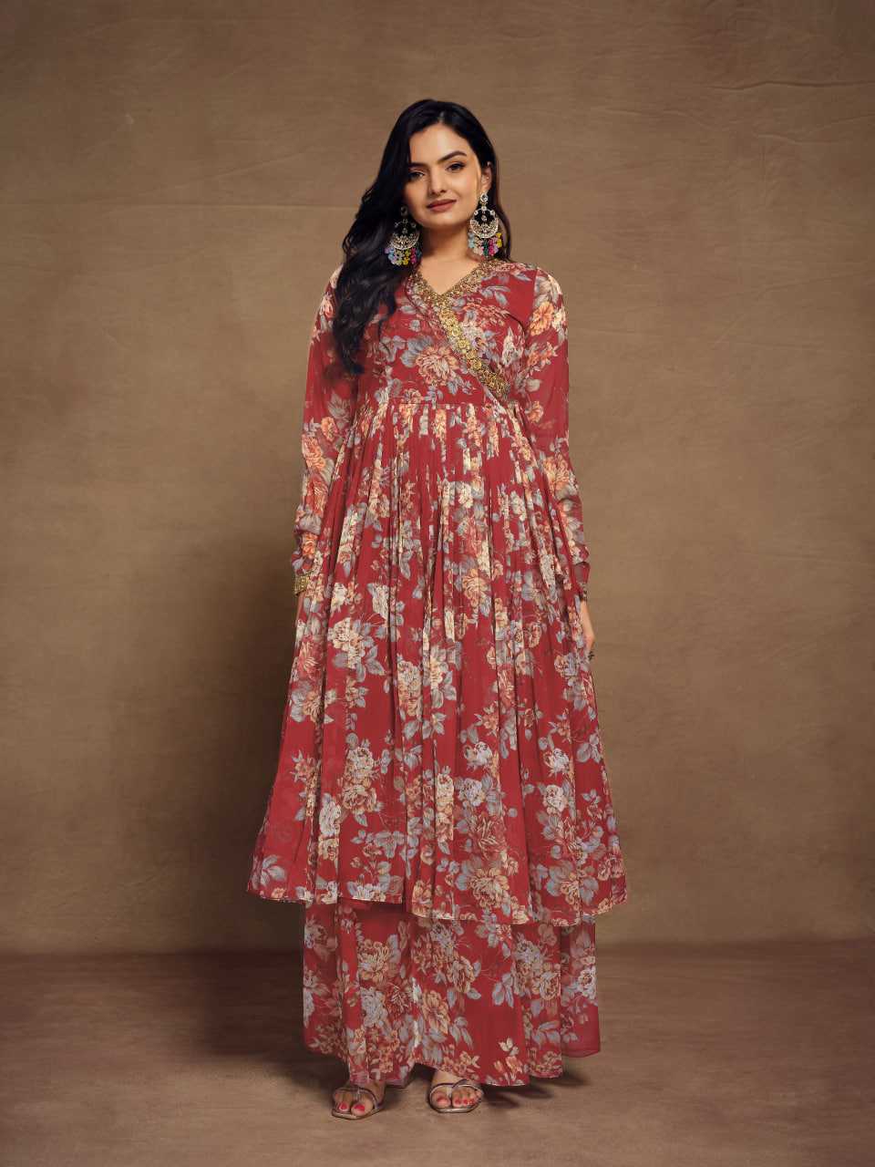 Ynf Chiffon RIN228 296 Suits & Dresses Wedding Collections Festive Collections Wholesale Printed Suits Palazzo Suit Embroidered Suits Manufacturer