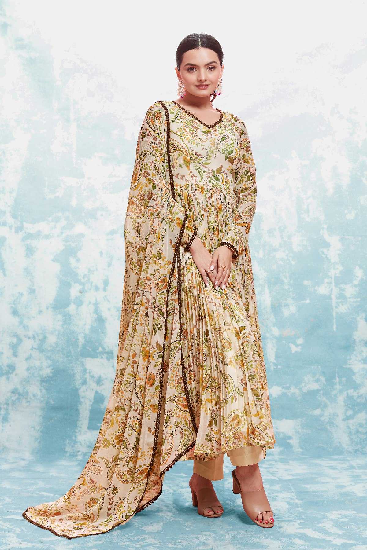 Ynf Chiffon RIN228 306 Suits & Dresses Wholesale Ladies Suits Dresses Designer Suits Manufacturer