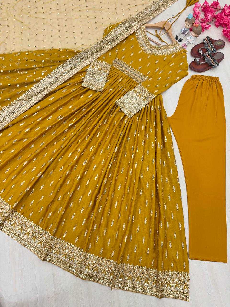 Ynf Chinon KESH141 1111 Gowns Wholesale Embroidery Gowns Party Gowns Wedding Gown Manufacturer