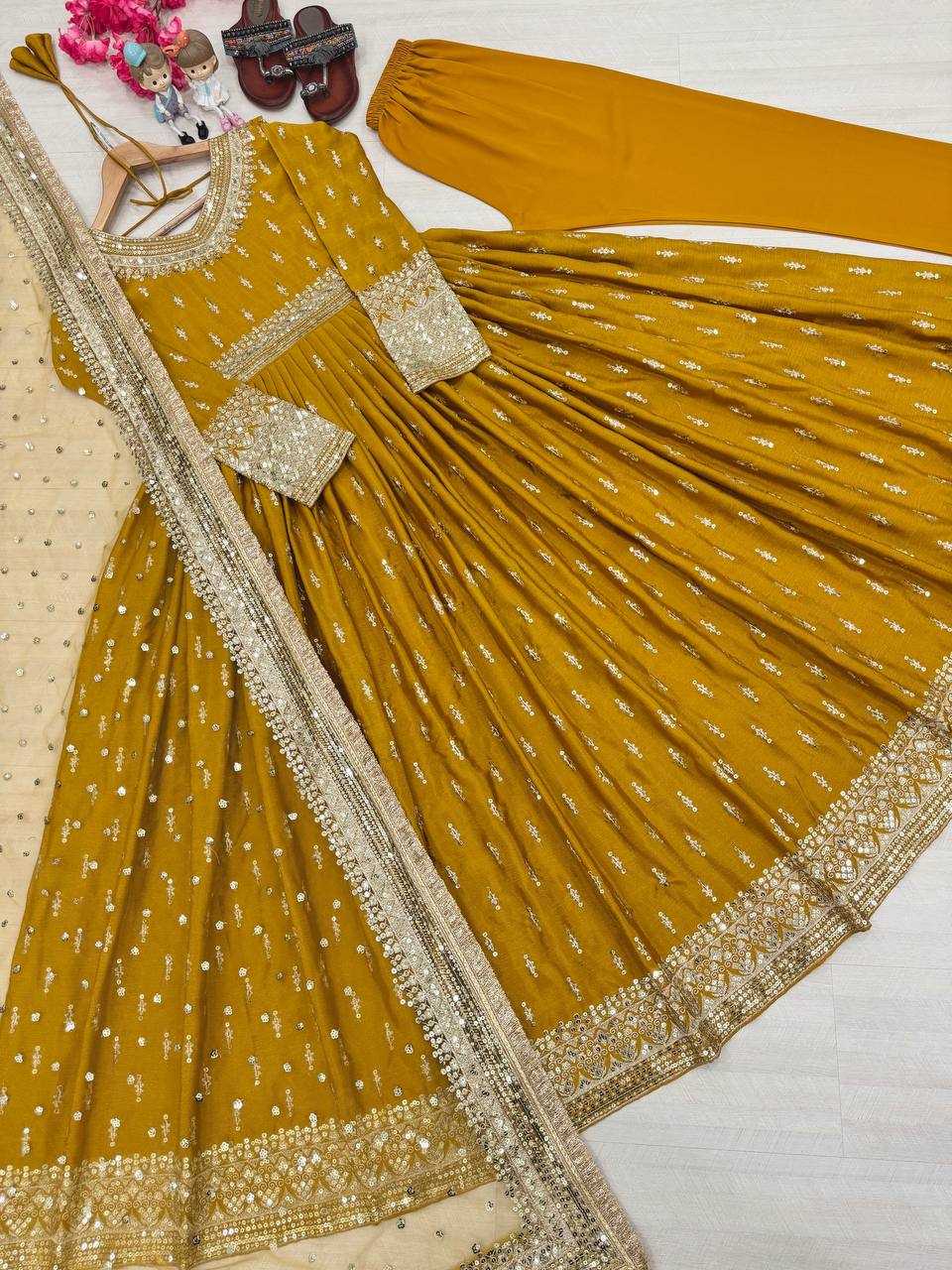 Ynf Chinon KESH141 1111 Gowns Wholesale Embroidery Gowns Party Gowns Wedding Gown Manufacturer