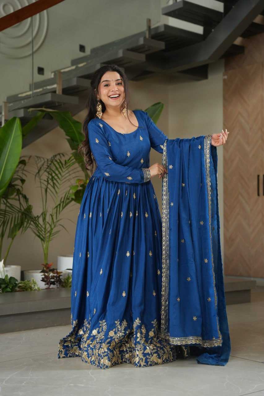 Ynf Chinon KESH489 1166 Gowns Wholesale Embroidery Gowns Manufacturer