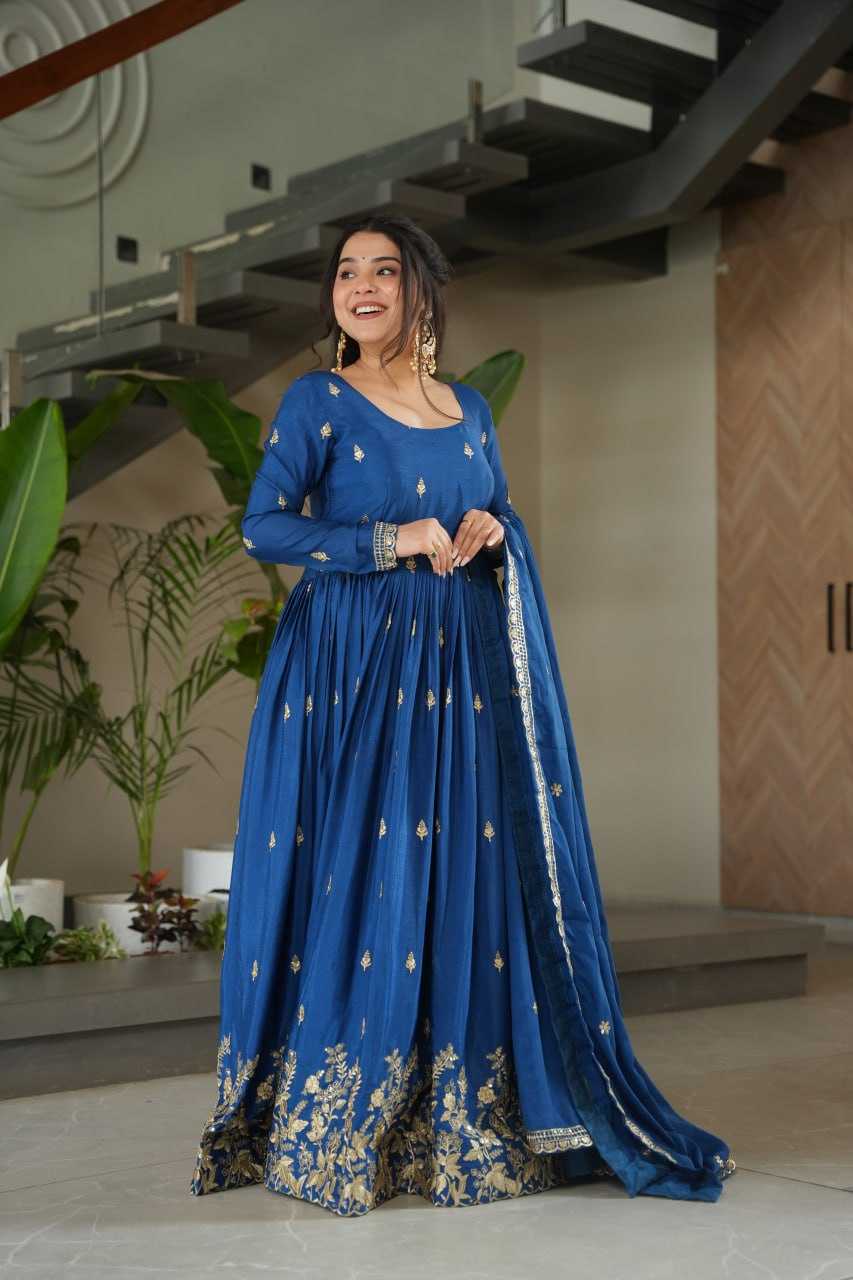 Ynf Chinon KESH489 1166 Gowns Wholesale Embroidery Gowns Manufacturer