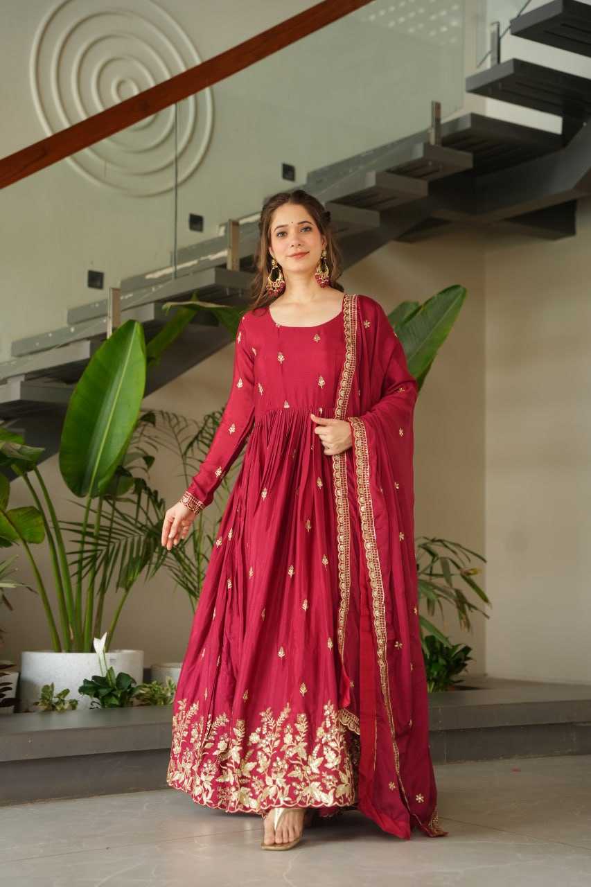 Ynf Chinon KESH489 1166 Gowns Wholesale Embroidery Gowns Manufacturer