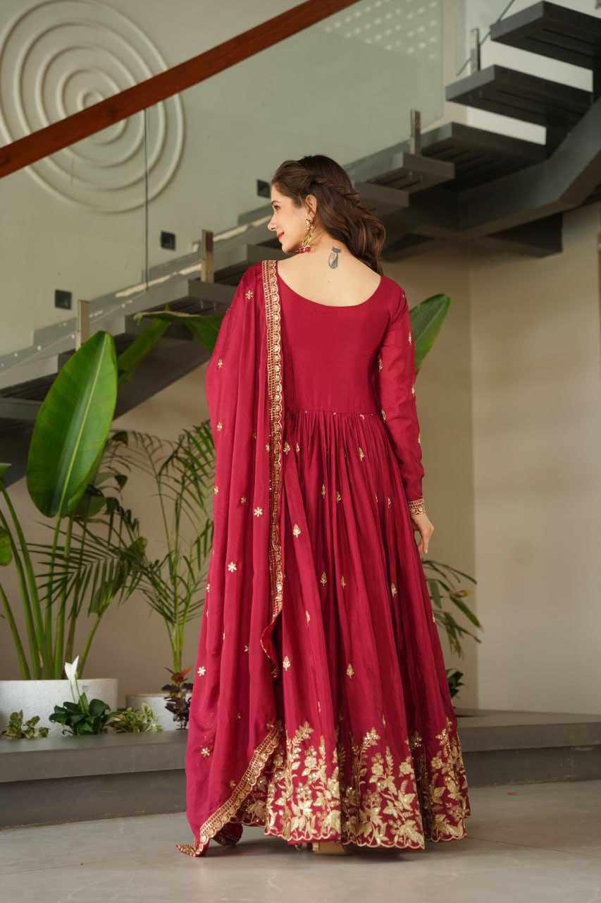 Ynf Chinon KESH489 1166 Gowns Wholesale Embroidery Gowns Manufacturer