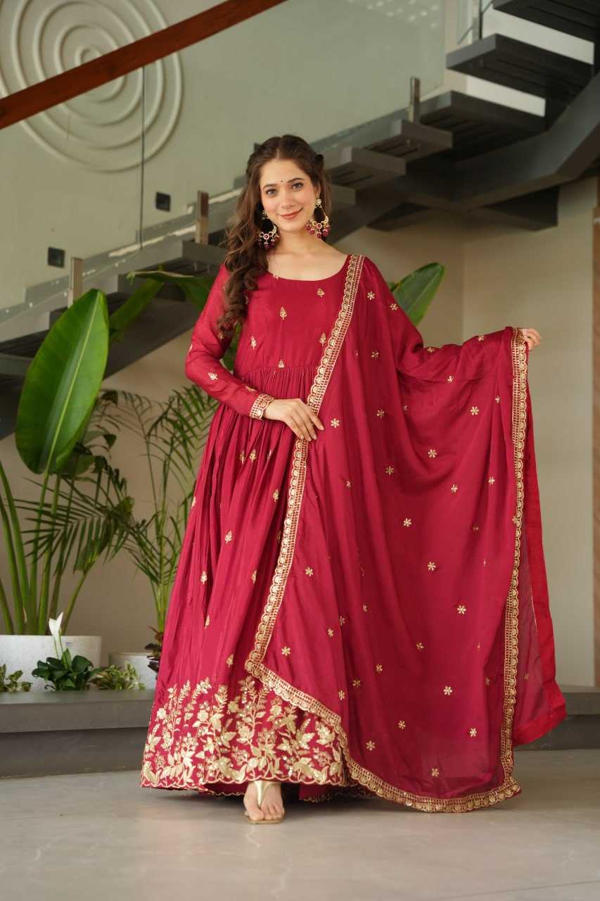 Ynf Chinon KESH489 1166 Gowns Wholesale Embroidery Gowns Manufacturer