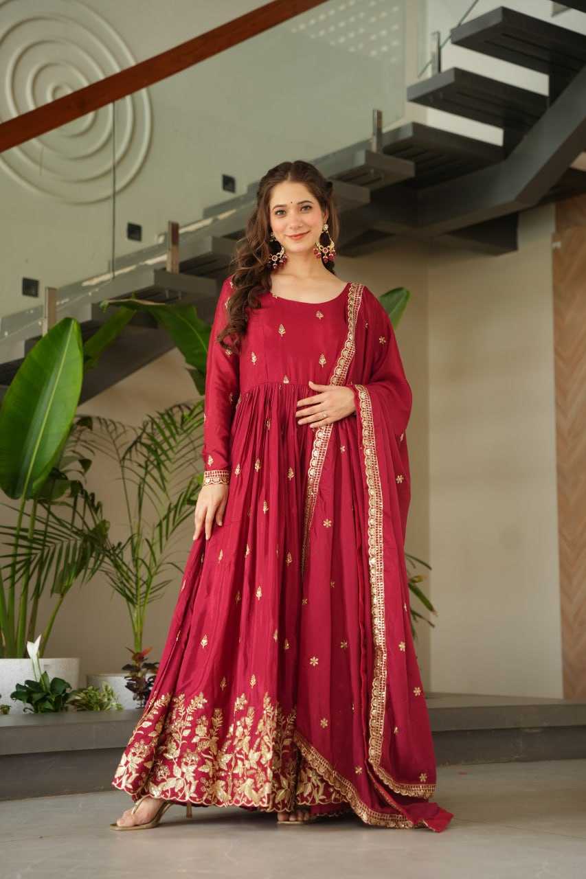 Ynf Chinon KESH489 1166 Gowns Wholesale Embroidery Gowns Manufacturer