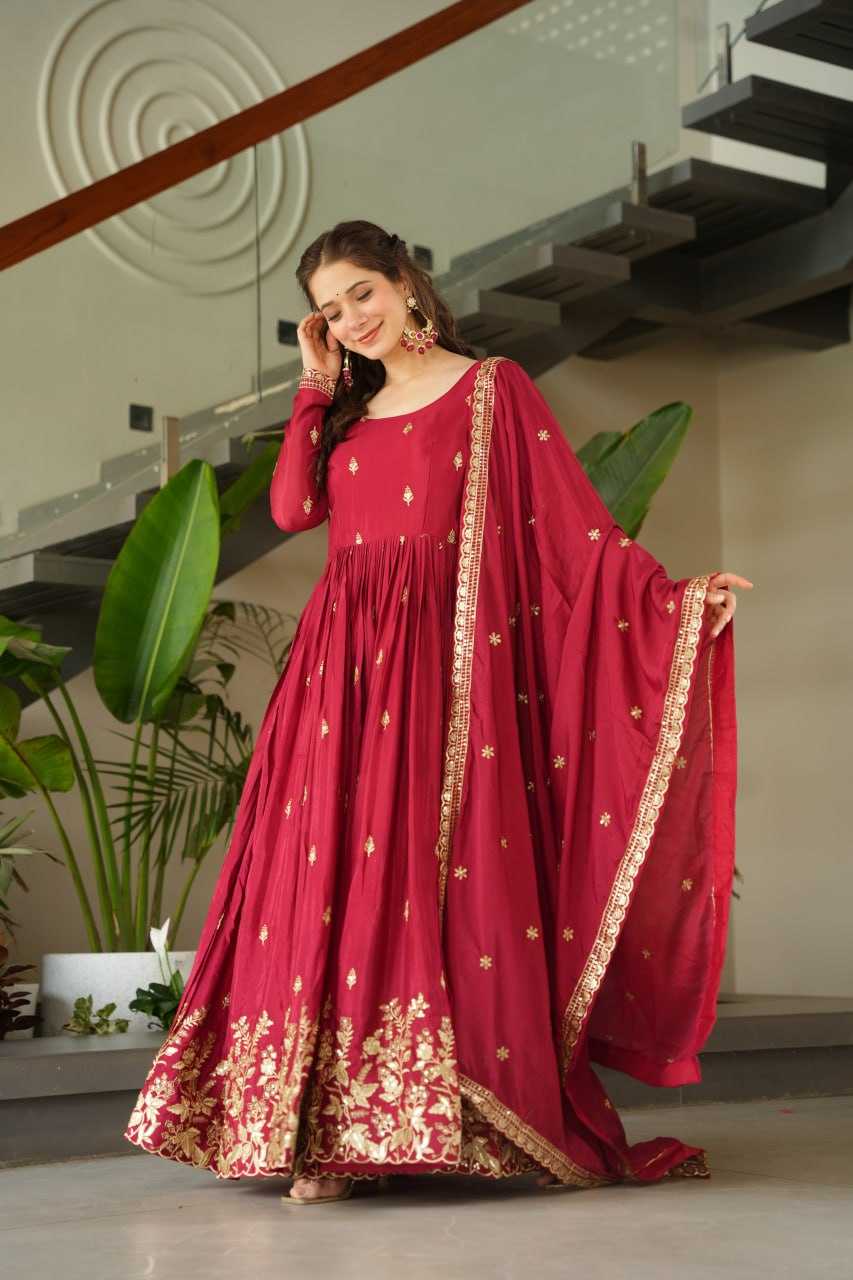Ynf Chinon KESH489 1166 Gowns Wholesale Embroidery Gowns Manufacturer
