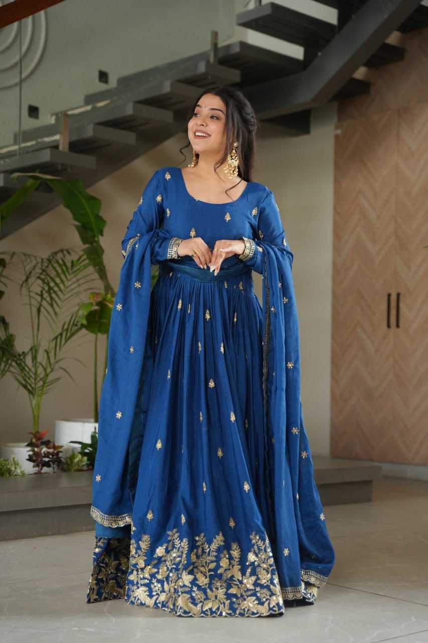 Ynf Chinon KESH489 1166 Gowns Wholesale Embroidery Gowns Manufacturer