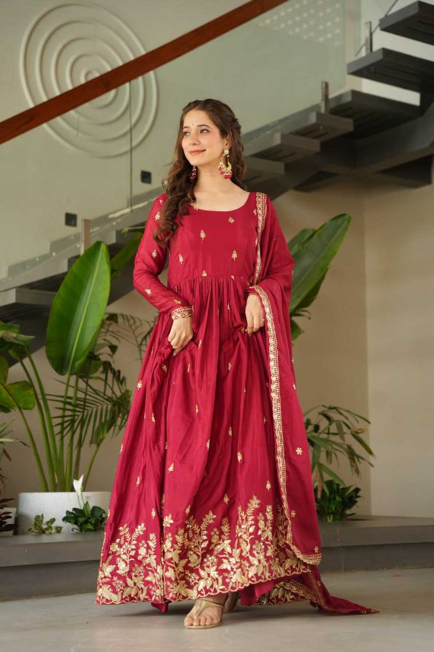 Ynf Chinon KESH489 1166 Gowns Wholesale Embroidery Gowns Manufacturer