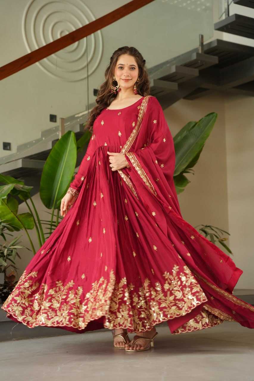 Ynf Chinon KESH489 1166 Gowns Wholesale Embroidery Gowns Manufacturer