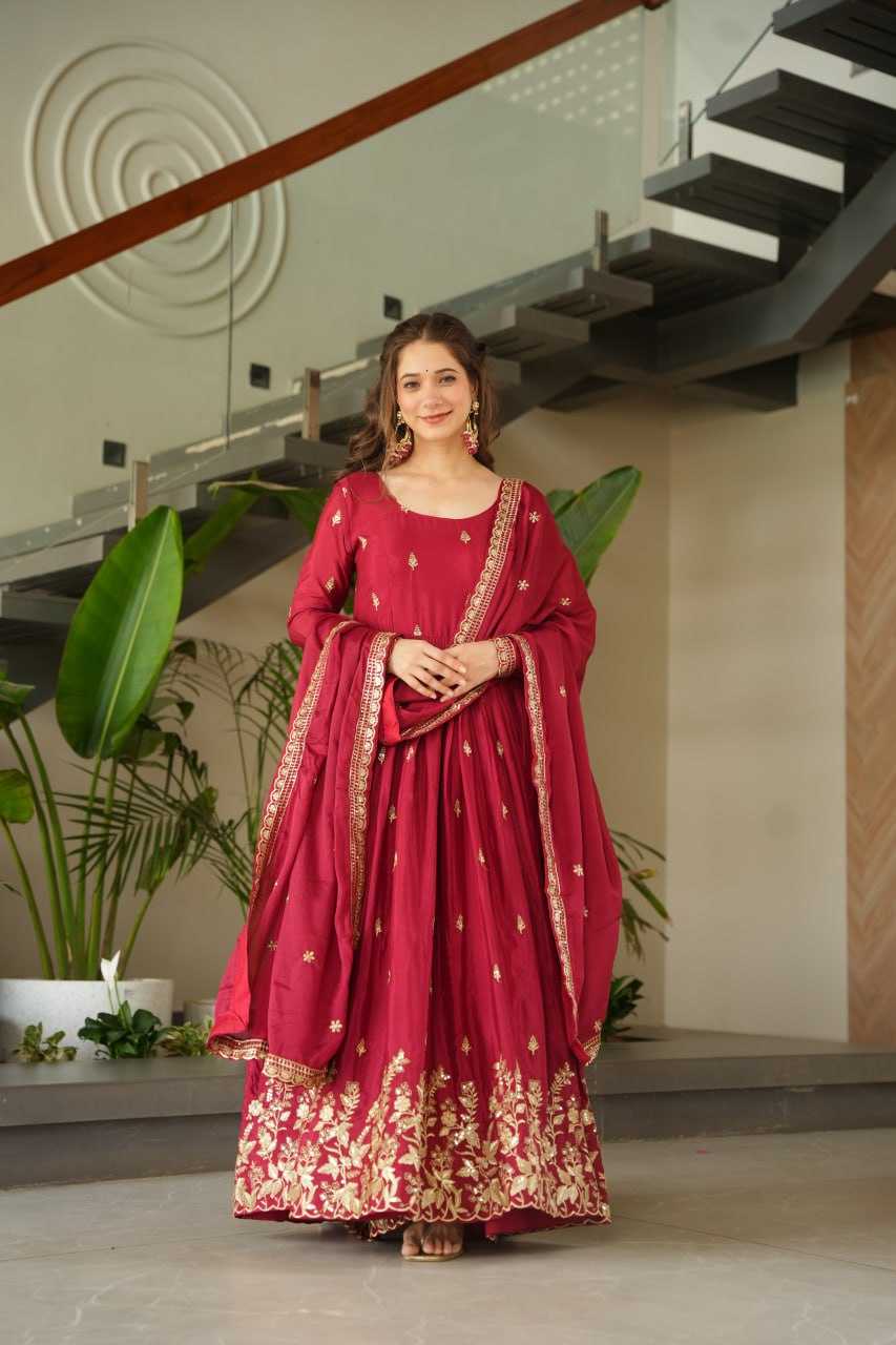 Ynf Chinon KESH489 1166 Gowns Wholesale Embroidery Gowns Manufacturer