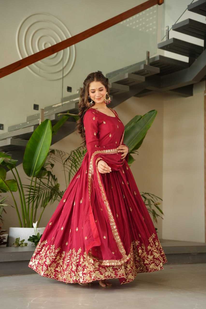 Ynf Chinon KESH489 1166 Gowns Wholesale Embroidery Gowns Manufacturer