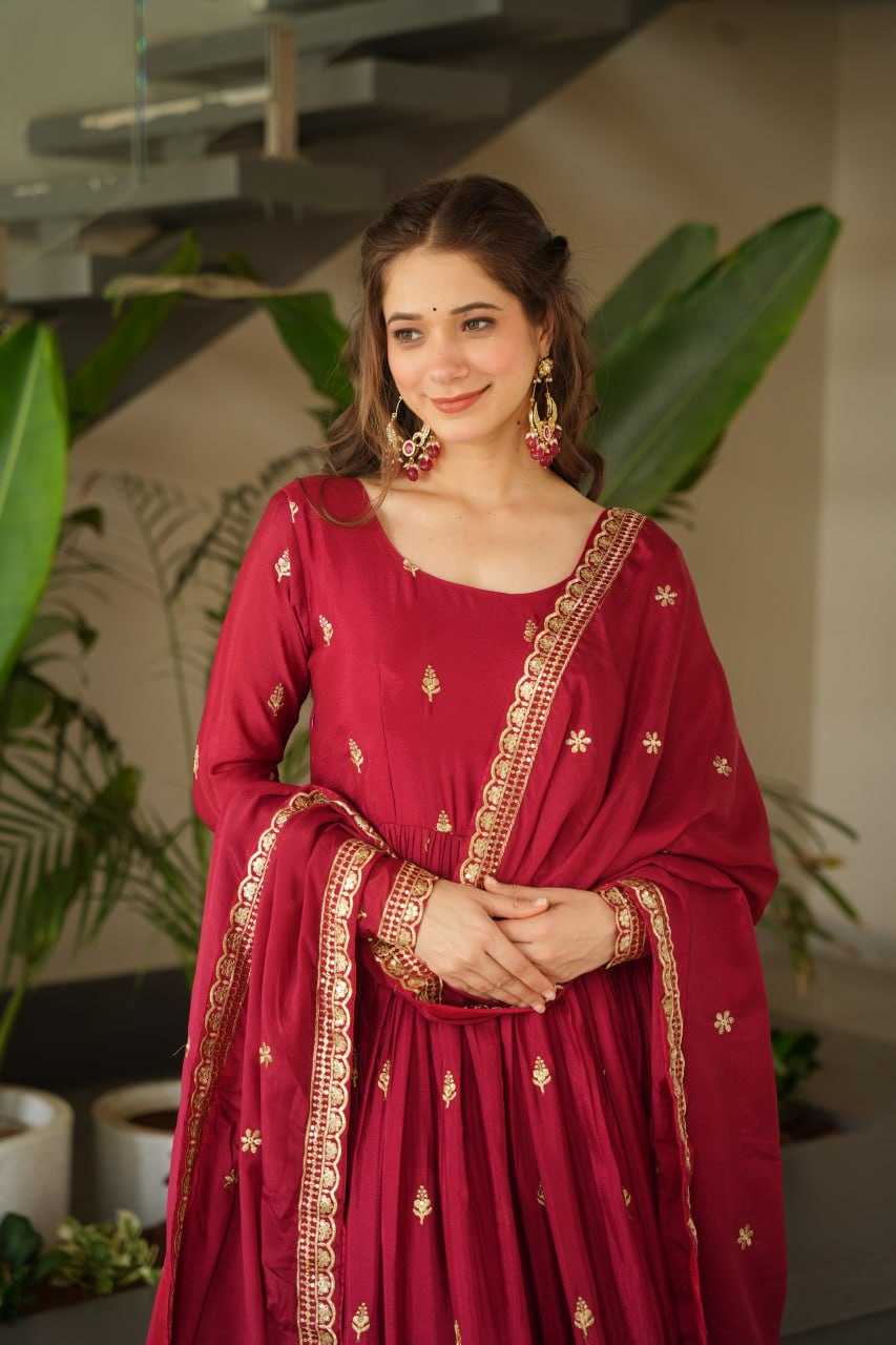 Ynf Chinon KESH489 1166 Gowns Wholesale Embroidery Gowns Manufacturer