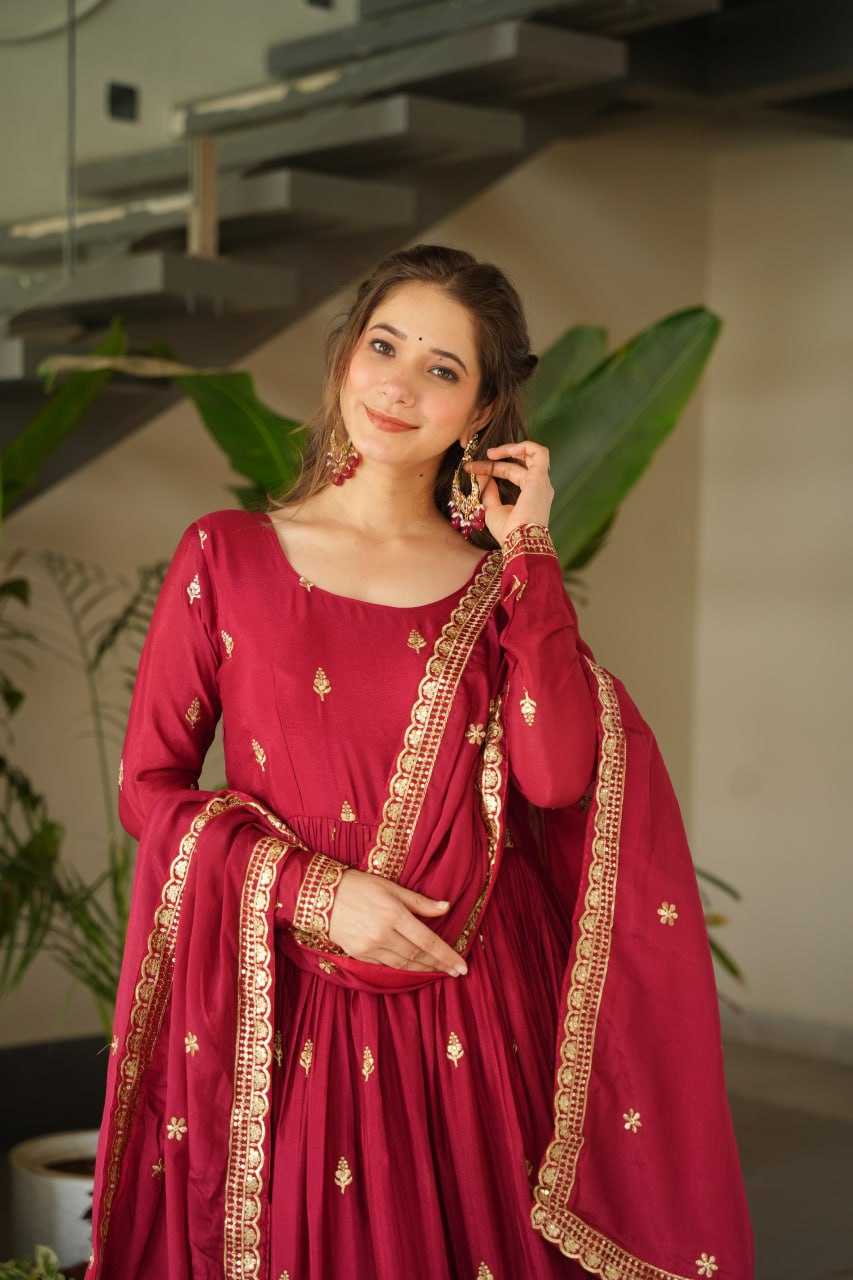 Ynf Chinon KESH489 1166 Gowns Wholesale Embroidery Gowns Manufacturer