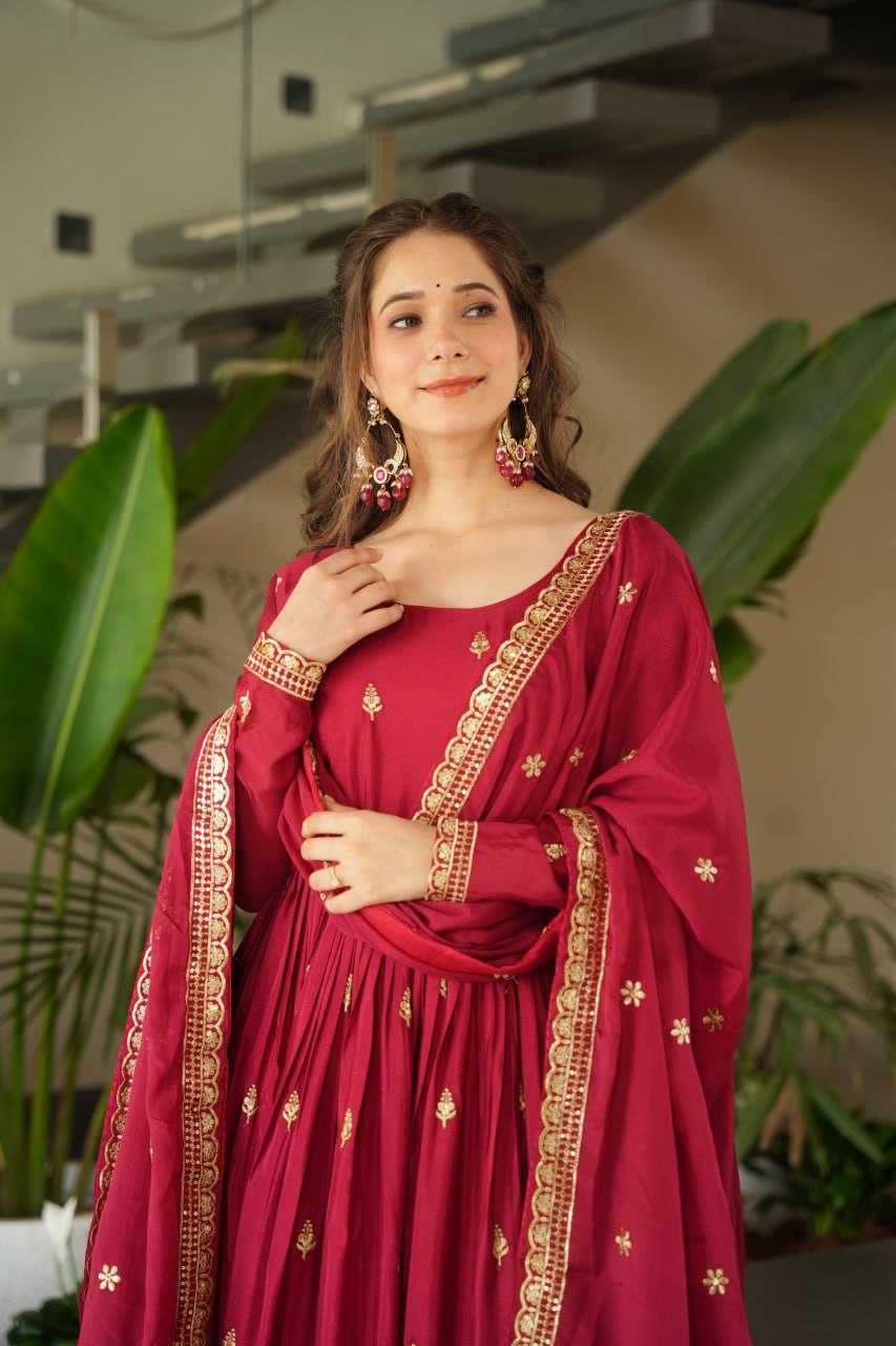Ynf Chinon KESH489 1166 Gowns Wholesale Embroidery Gowns Manufacturer