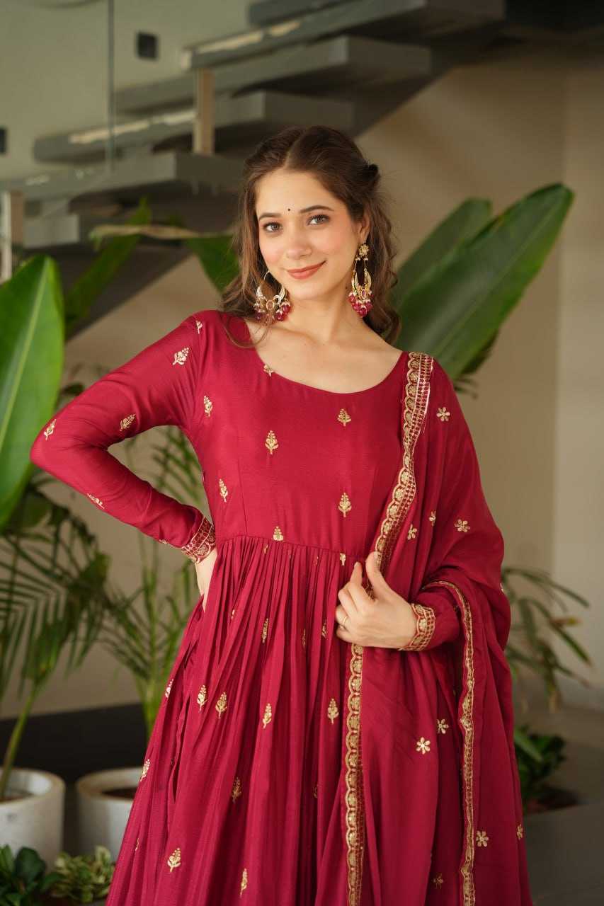 Ynf Chinon KESH489 1166 Gowns Wholesale Embroidery Gowns Manufacturer