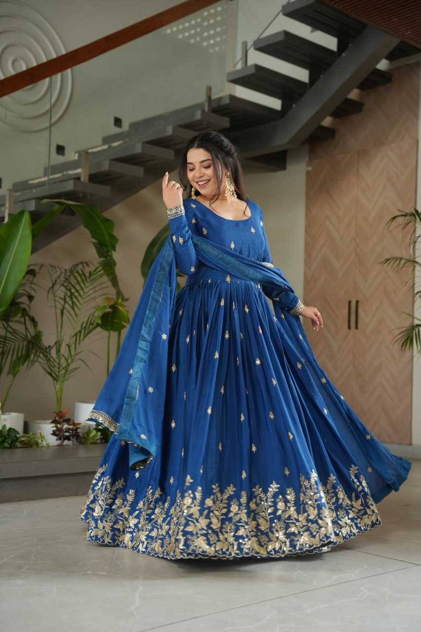 Ynf Chinon KESH489 1166 Gowns Wholesale Embroidery Gowns Manufacturer