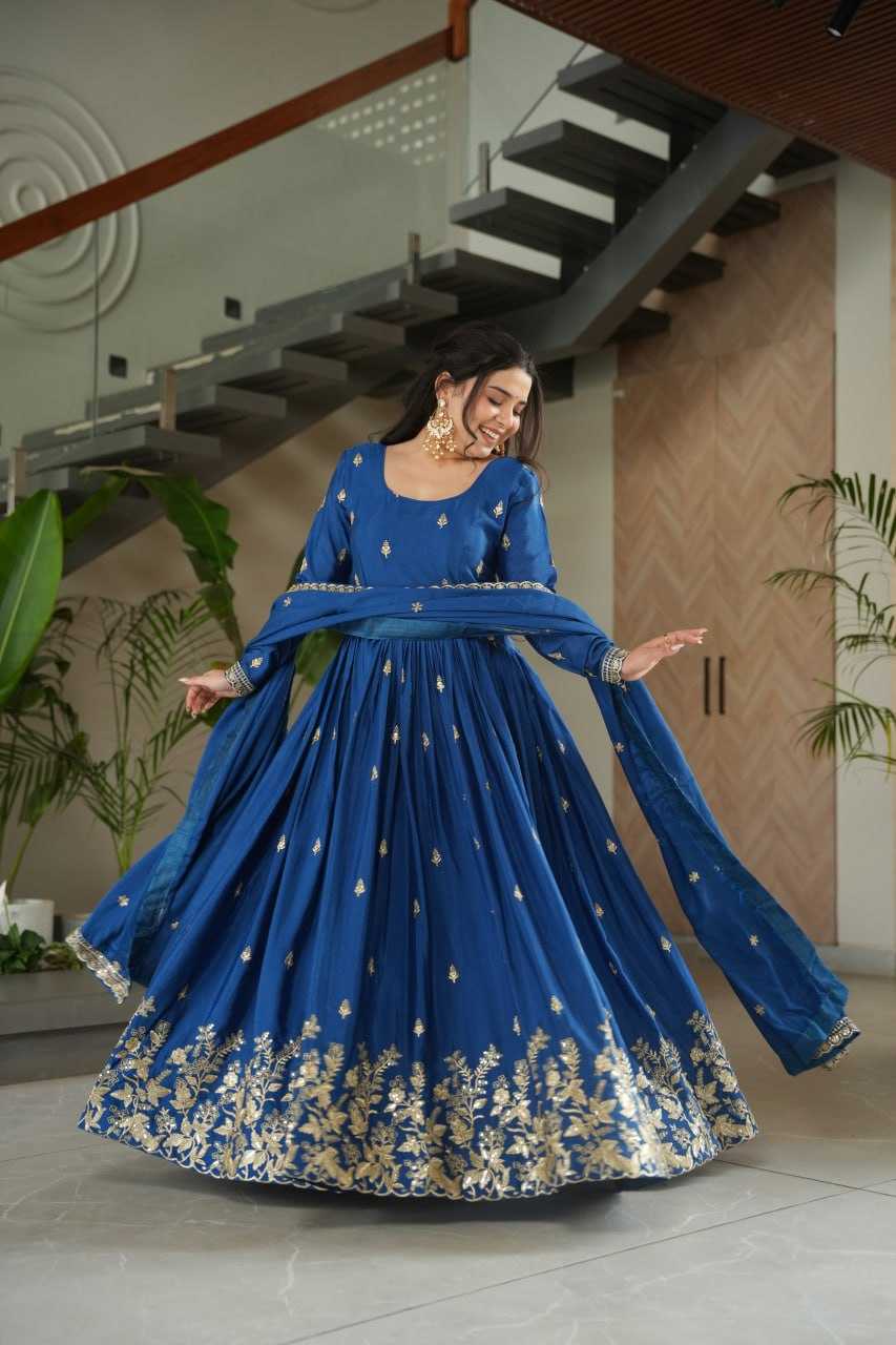 Ynf Chinon KESH489 1166 Gowns Wholesale Embroidery Gowns Manufacturer