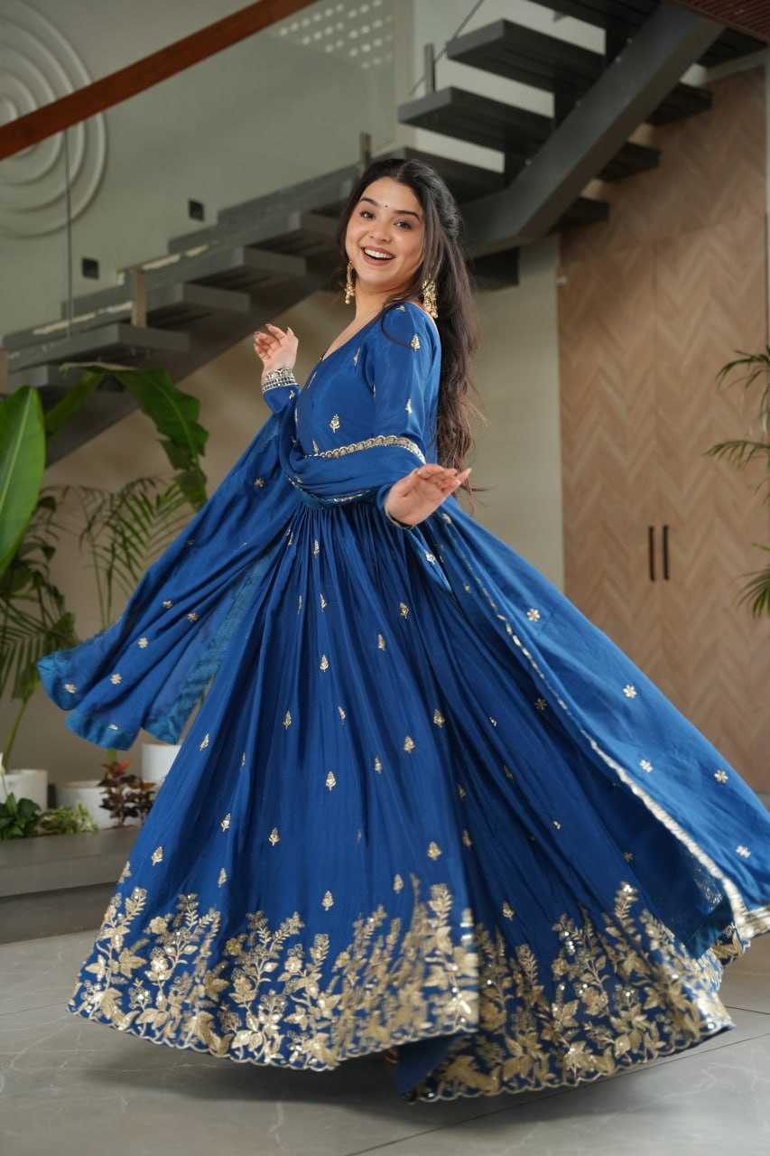 Ynf Chinon KESH489 1166 Gowns Wholesale Embroidery Gowns Manufacturer