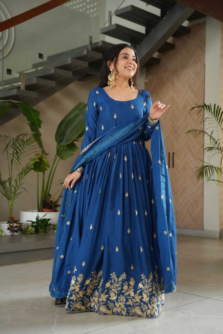 Ynf Chinon KESH489 1166 Gowns Wholesale Embroidery Gowns Manufacturer