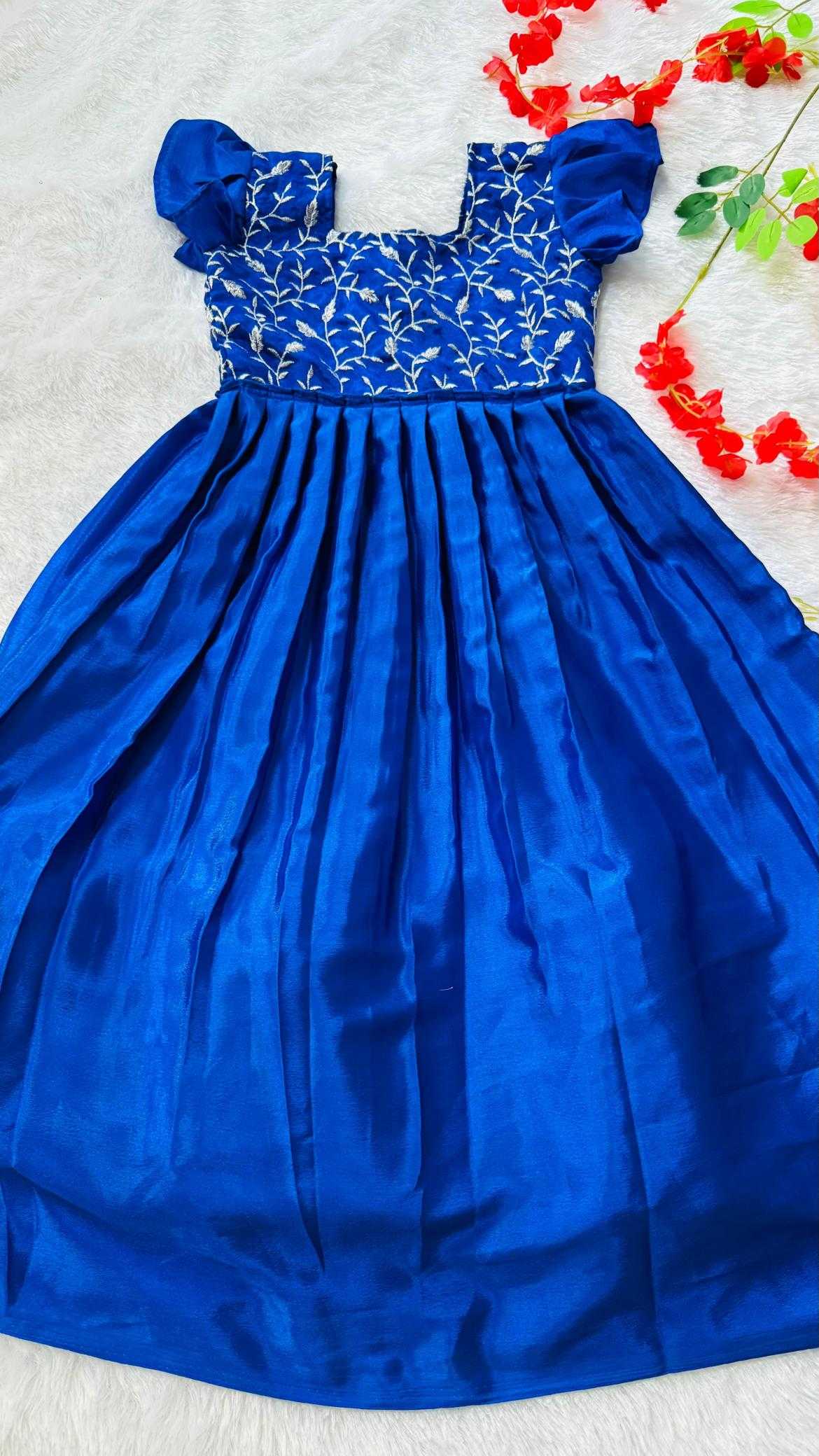 Ynf Chinon KESH493 Level Up Kids Wear Wholesale Kids Gown Kids Ethnic Gowns Manufacturer