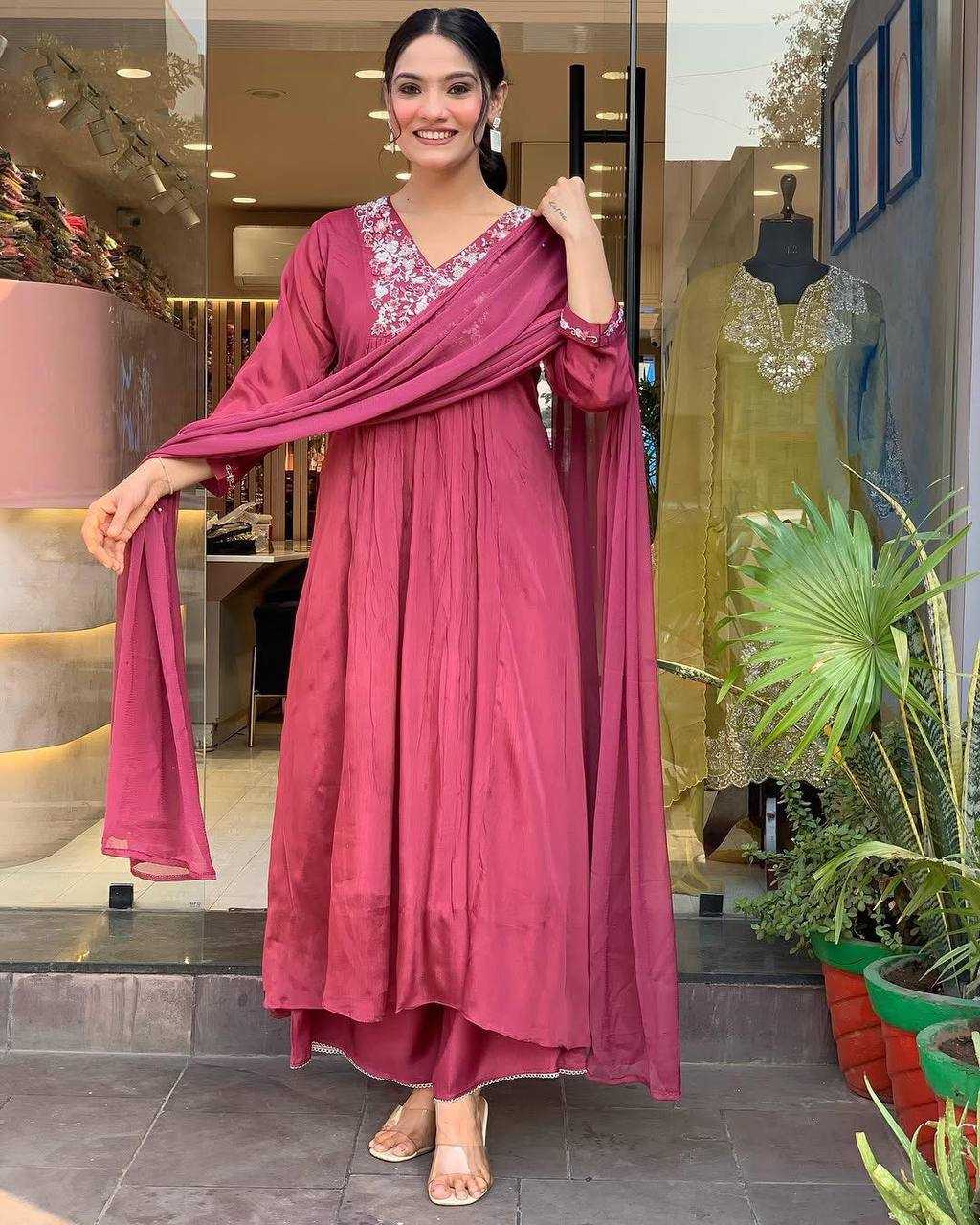 Ynf Chinon KESH501 EAGLE Kurti Wholesale Casual Kurtis Workwear Kurtis Festive Kurtis Anarkali Kurtis Embroidered Kurtis Manufacturer