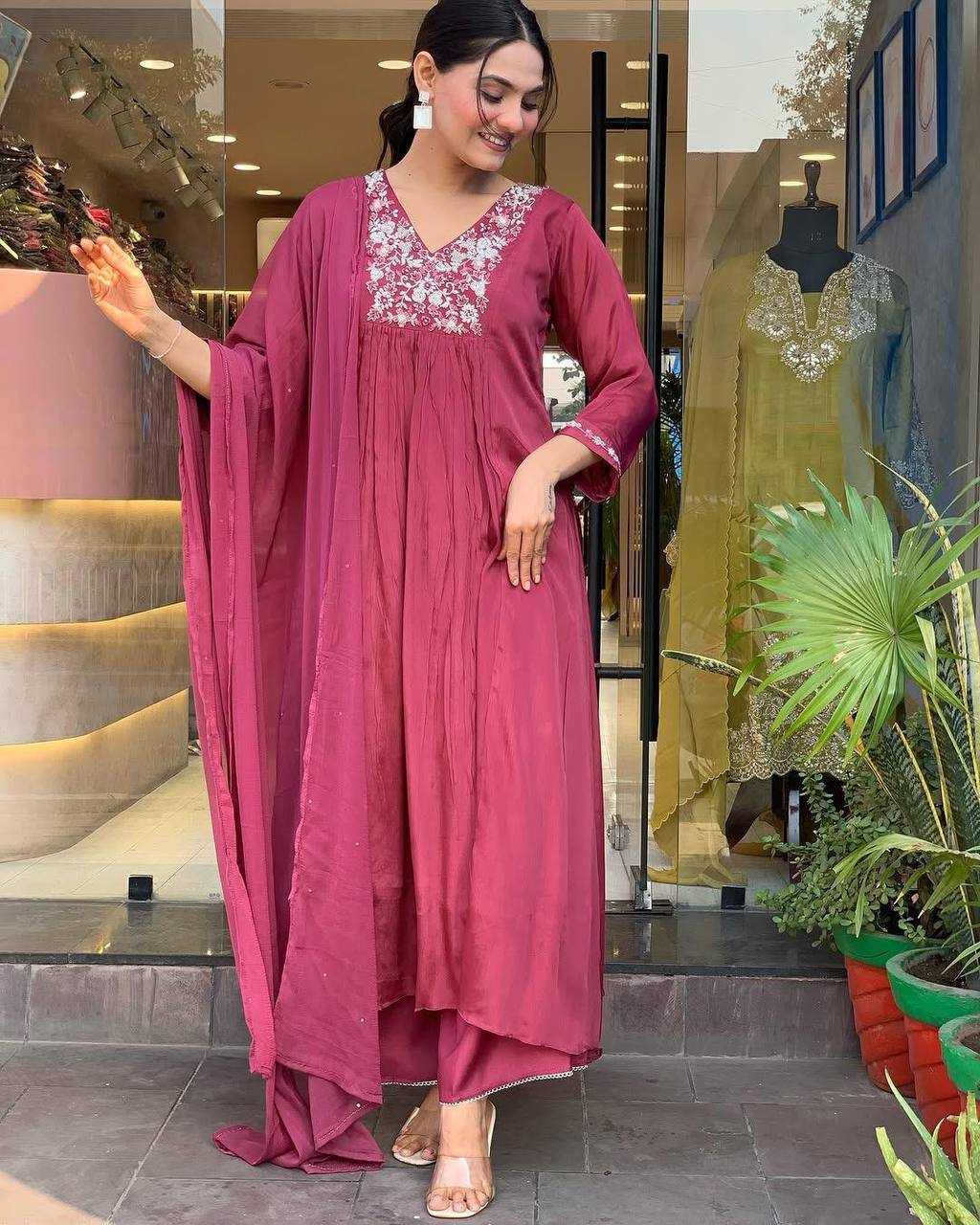 Ynf Chinon KESH501 EAGLE Kurti Wholesale Casual Kurtis Workwear Kurtis Festive Kurtis Anarkali Kurtis Embroidered Kurtis Manufacturer
